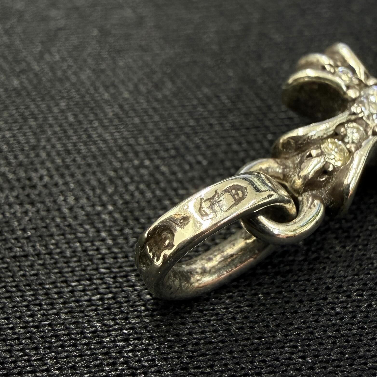 CHROME HEARTS CH Cross Baby Fat Charm Pave Diamond クロムハーツ CHクロス ベビーファット チャーム パヴェダイヤモンド