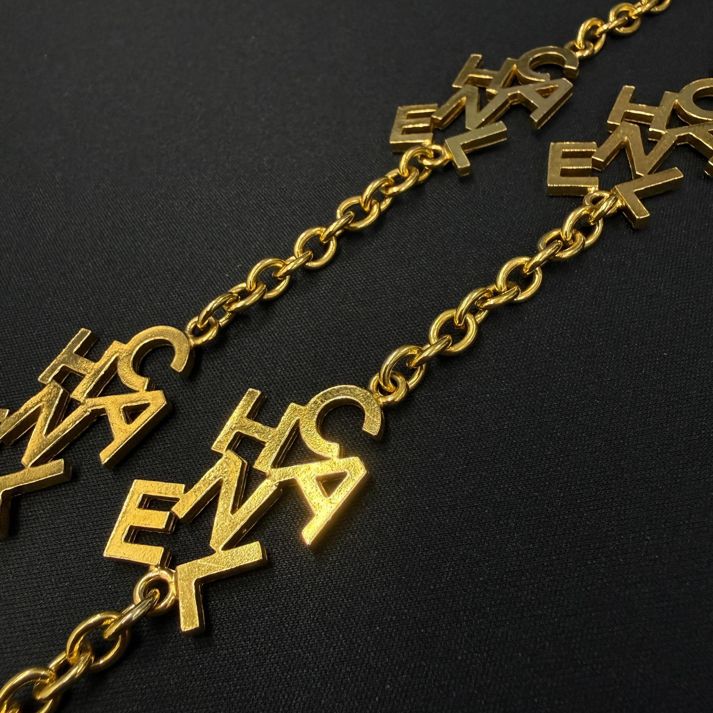 CHANEL Alphabet Logo Charm Long Necklace シャネル アルファベット ロゴ チャーム ロングネックレス