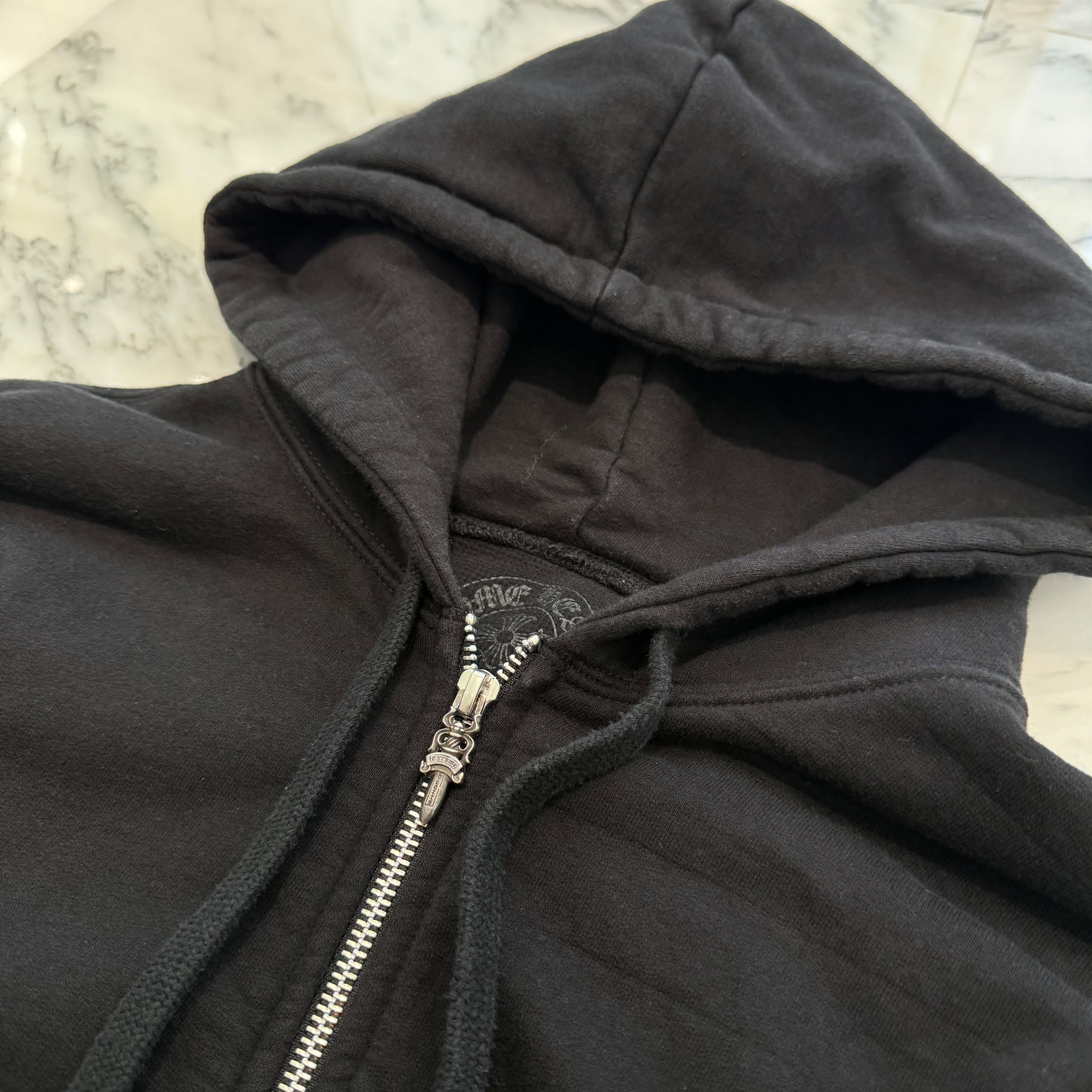 CHROME HEARTS Vine Dagger Back Arch USA Zip Up Hoodie Size L クロムハーツ ヴァインダガー バックアーチ USA ジップアップ フーディ サイズL