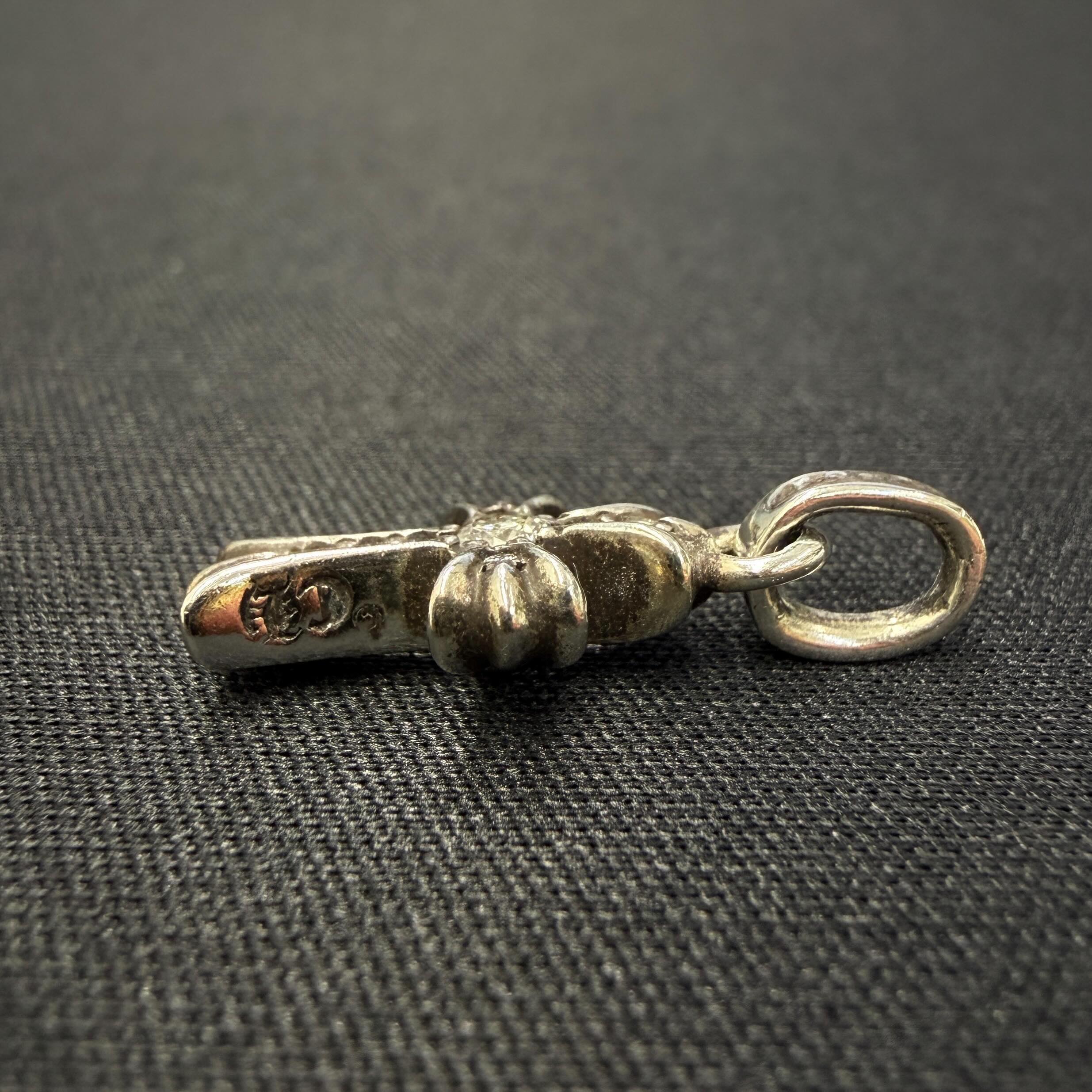 CHROME HEARTS CH Cross Baby Fat Charm Pave Diamond クロムハーツ CH