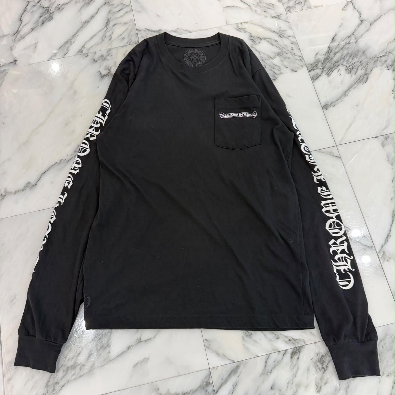 CHROME HEARTS Back Scroll Label Logo Long Sleeve Tee Size M クロムハーツ バックスクロールラベルロゴ ロングスリーブTシャツ サイズM