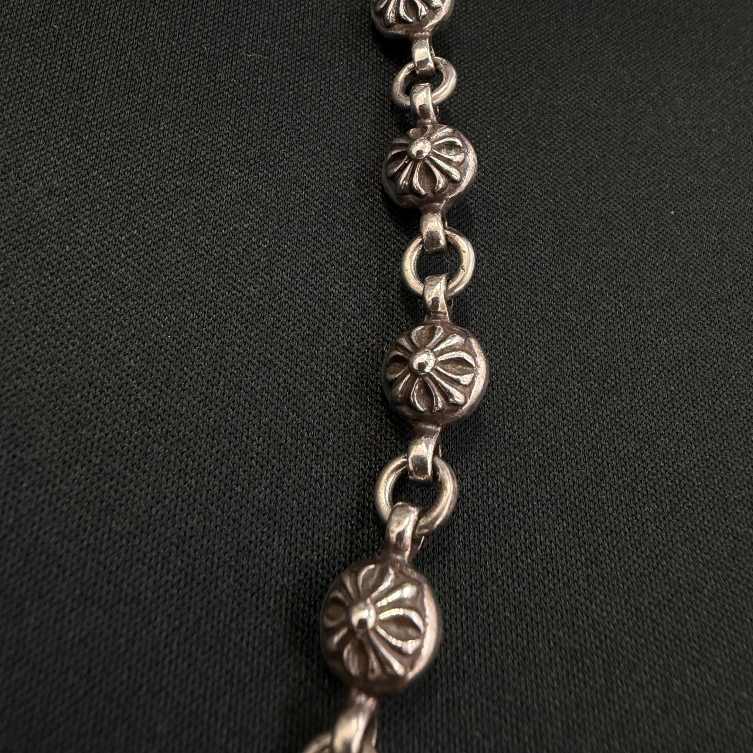 CHROME HEARTS 2CLIP Cross Ball Wallet Chain Short クロムハーツ 2