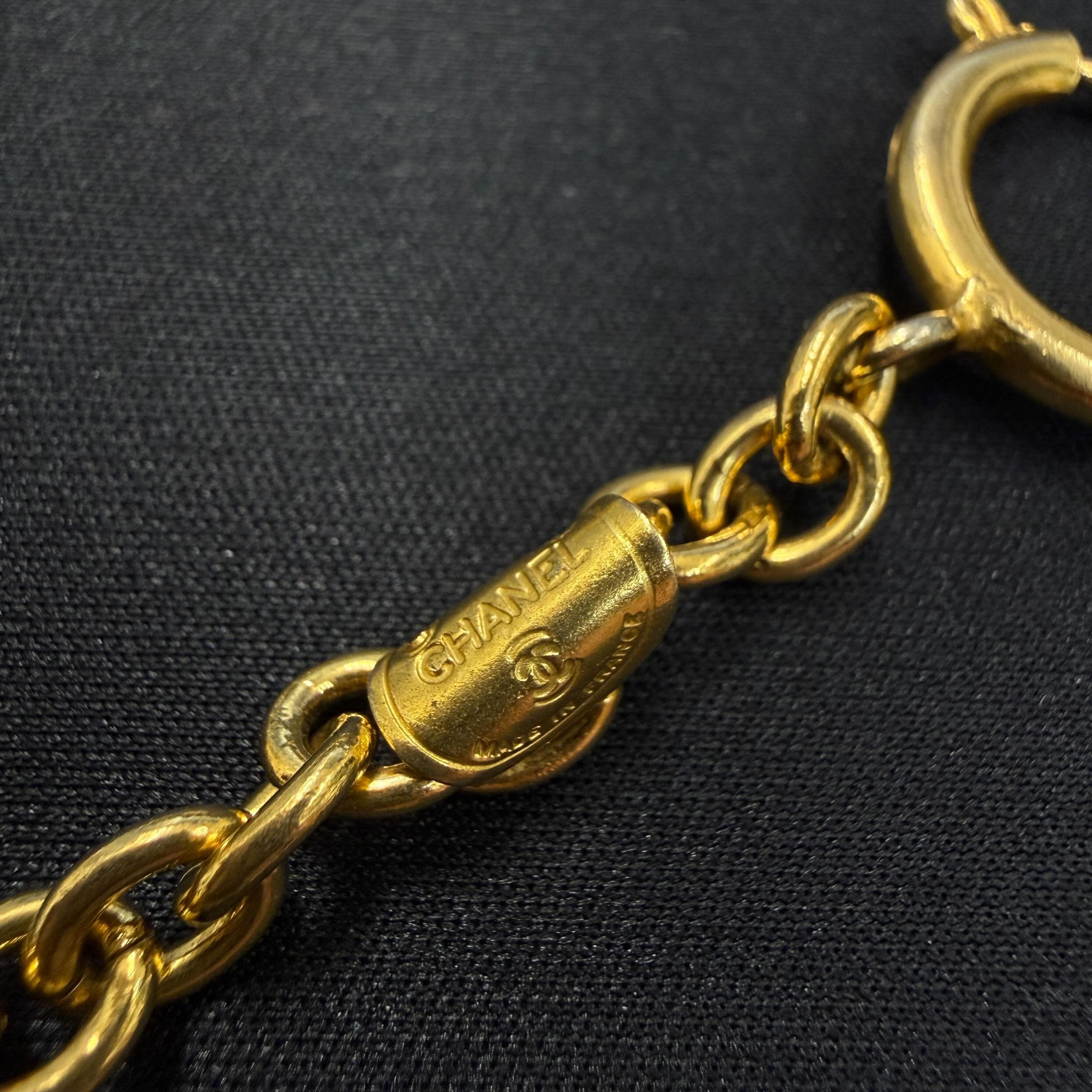 CHANEL Alphabet Logo Charm Long Necklace シャネル アルファベット