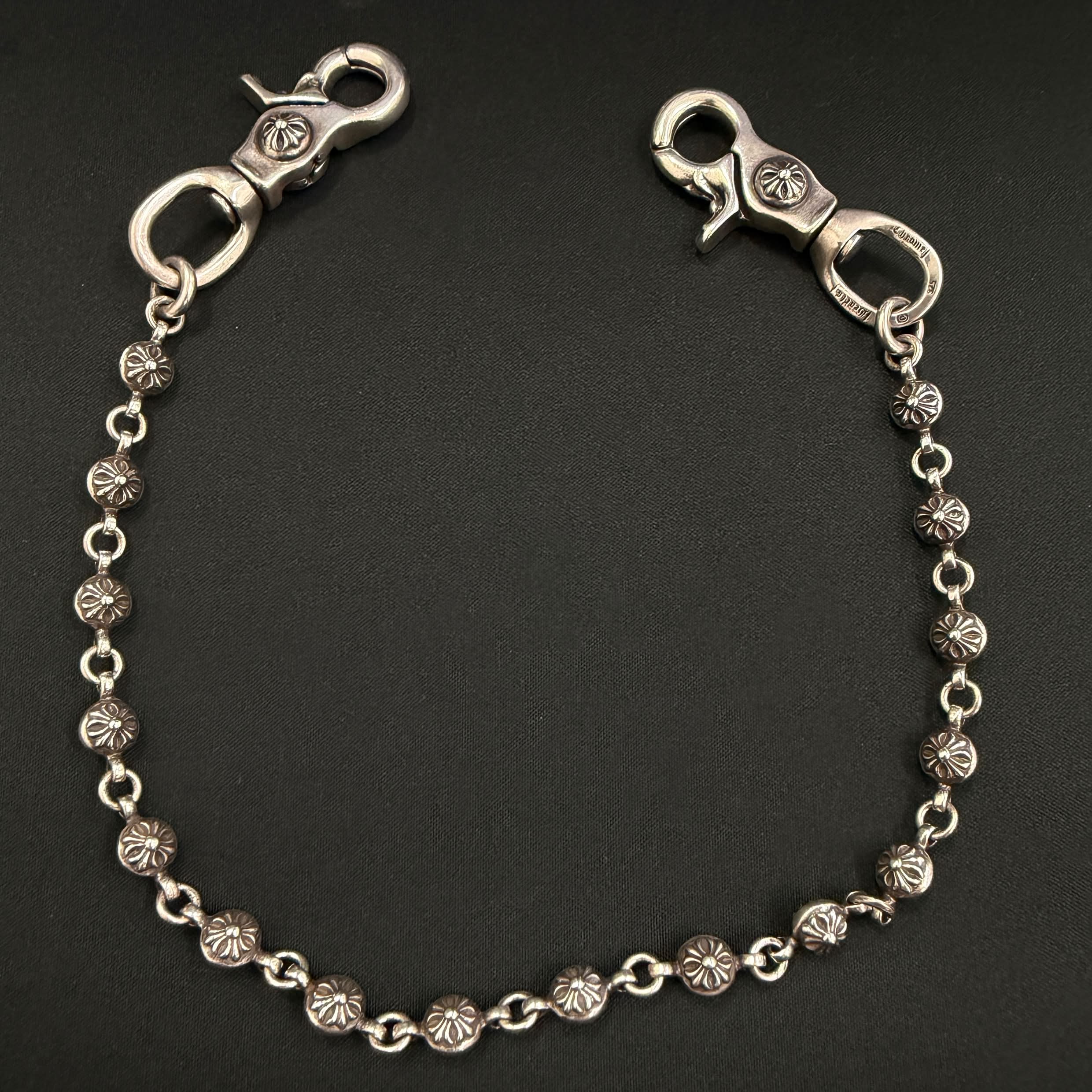 CHROME HEARTS 2CLIP Cross Ball Wallet Chain Short クロムハーツ 2