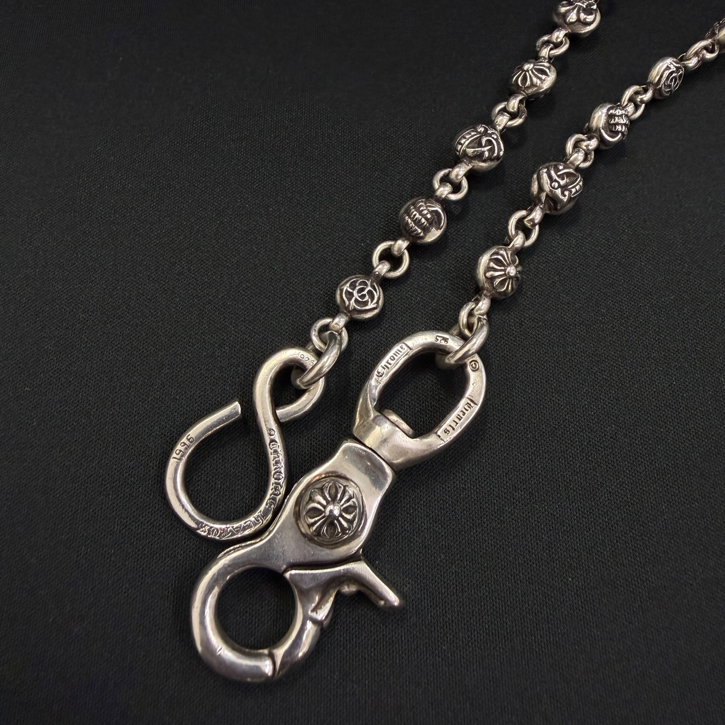 CHROME HEARTSクロムハーツマルチボールウォレットチェーンショート CHROME HEARTS 1CLIP Multi Ball Wallet Chain Short クロムハーツ 1