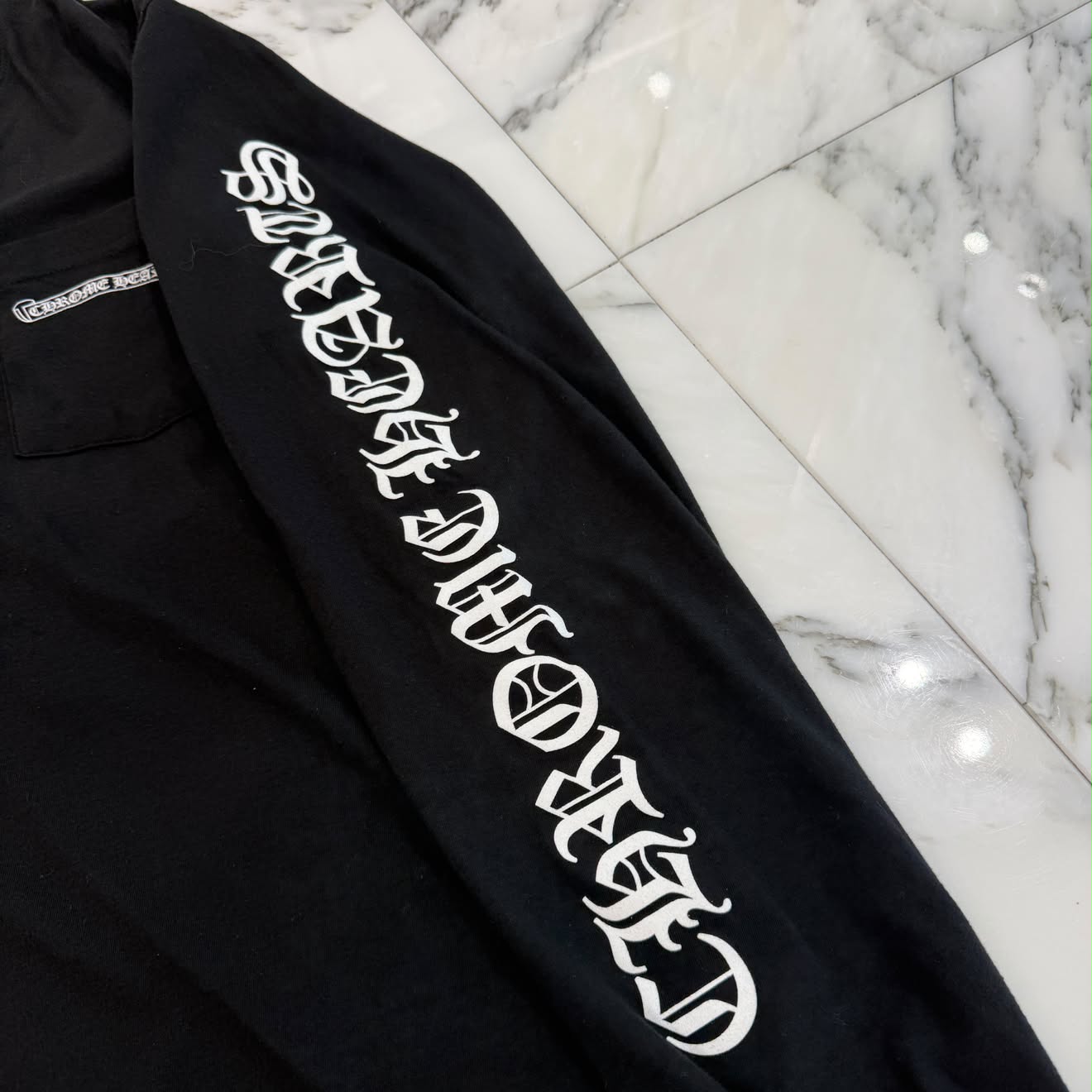 CHROME HEARTS Back Scroll Label Logo Long Sleeve Tee Size M クロムハーツ バックスクロールラベルロゴ ロングスリーブTシャツ サイズM