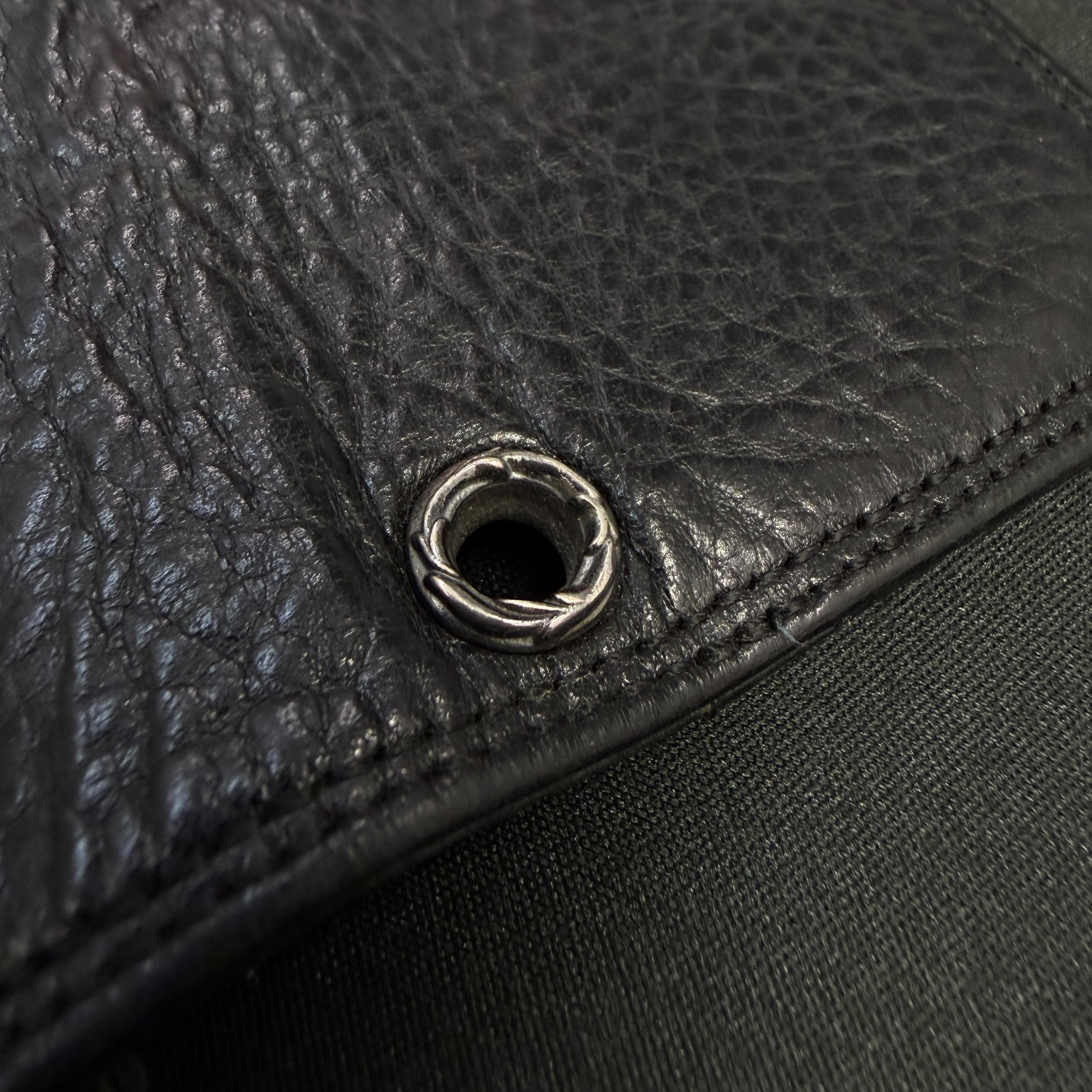 CHROME HEARTS Grommet Leather Card Case クロムハーツ グロメット