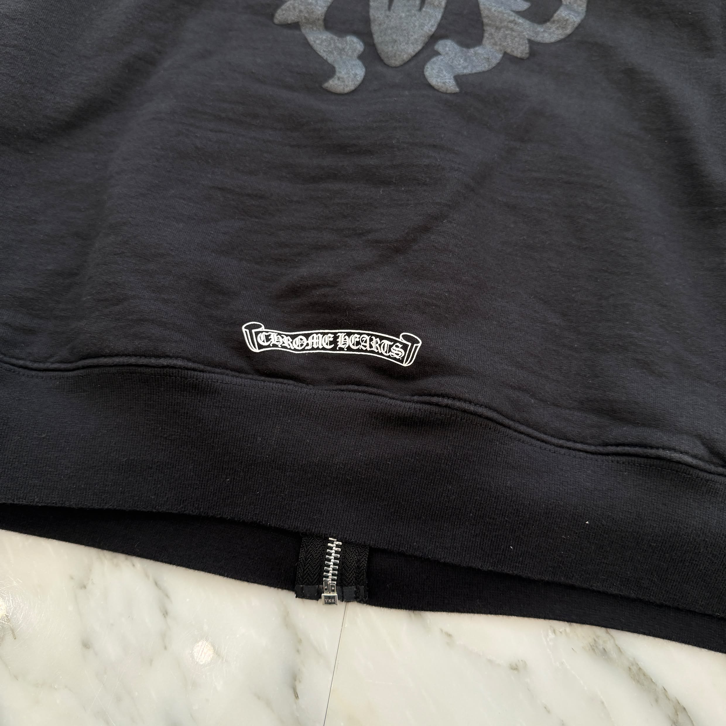 CHROME HEARTS Vine Dagger Back Arch USA Zip Up Hoodie Size L クロムハーツ ヴァインダガー バックアーチ USA ジップアップ フーディ サイズL