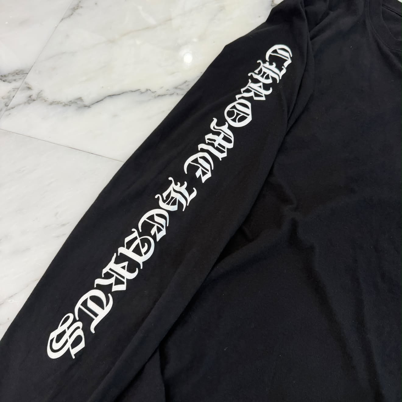 CHROME HEARTS Back Scroll Label Logo Long Sleeve Tee Size M クロムハーツ バックスクロールラベルロゴ ロングスリーブTシャツ サイズM