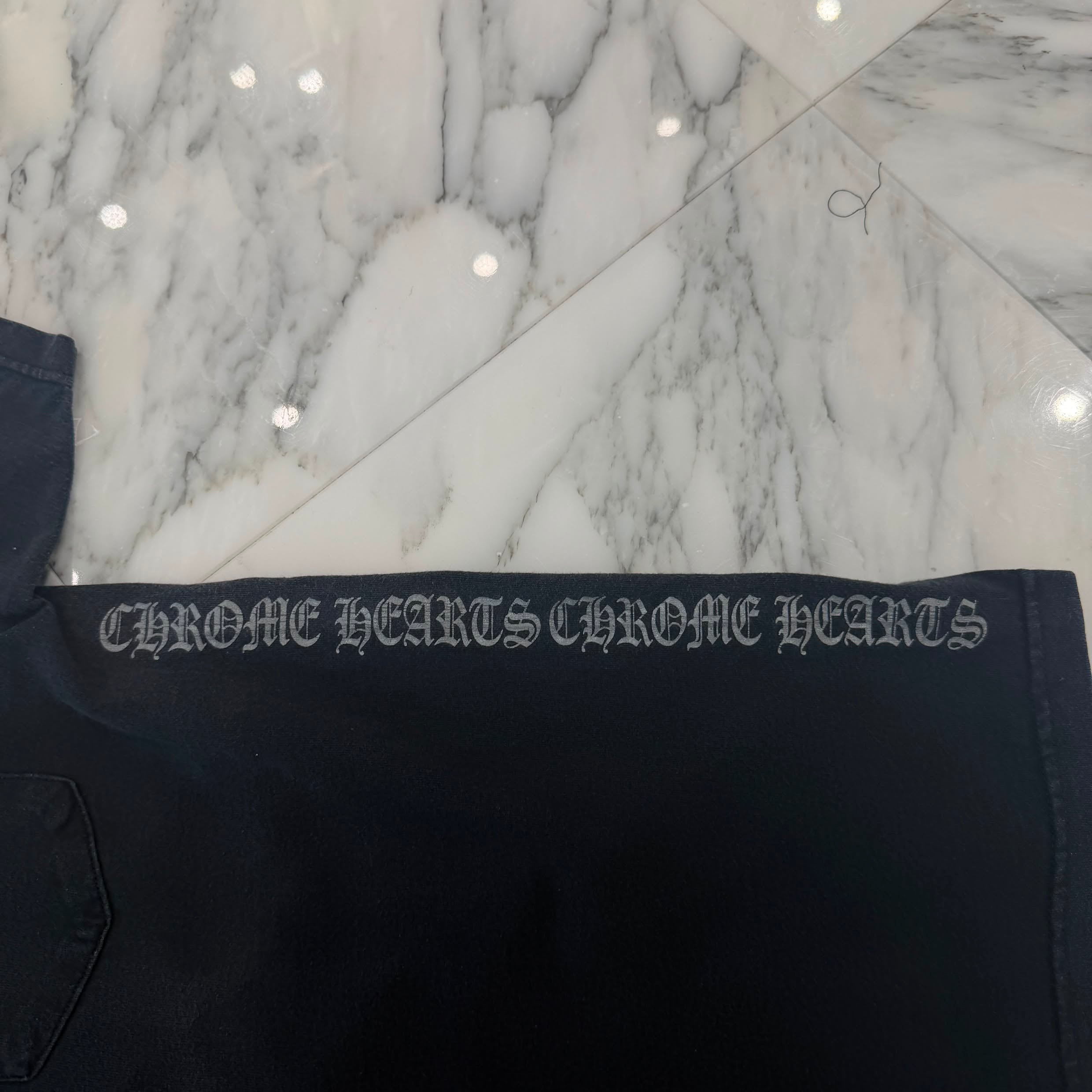 CHROME HEARTS NYC Neck Logo Side Print Tee Size M クロムハーツ NYCネックロゴ サイドプリント  Tシャツ サイズM