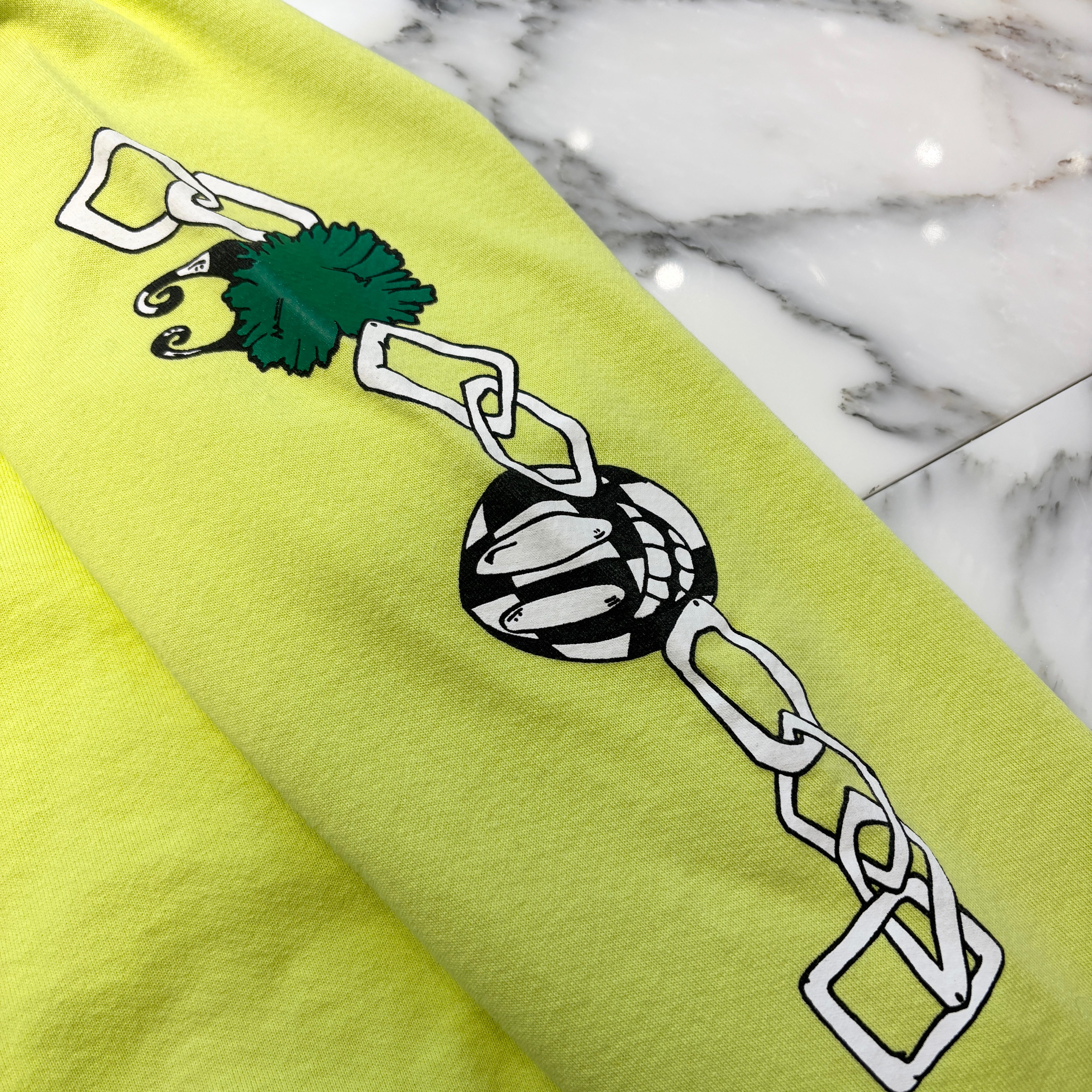 CHROME HEARTS × MATTYBOY◆リンク スウェットシャツ ライム Chrome Hearts Matty Boy Link Crewneck Sweatshirt Lime Green