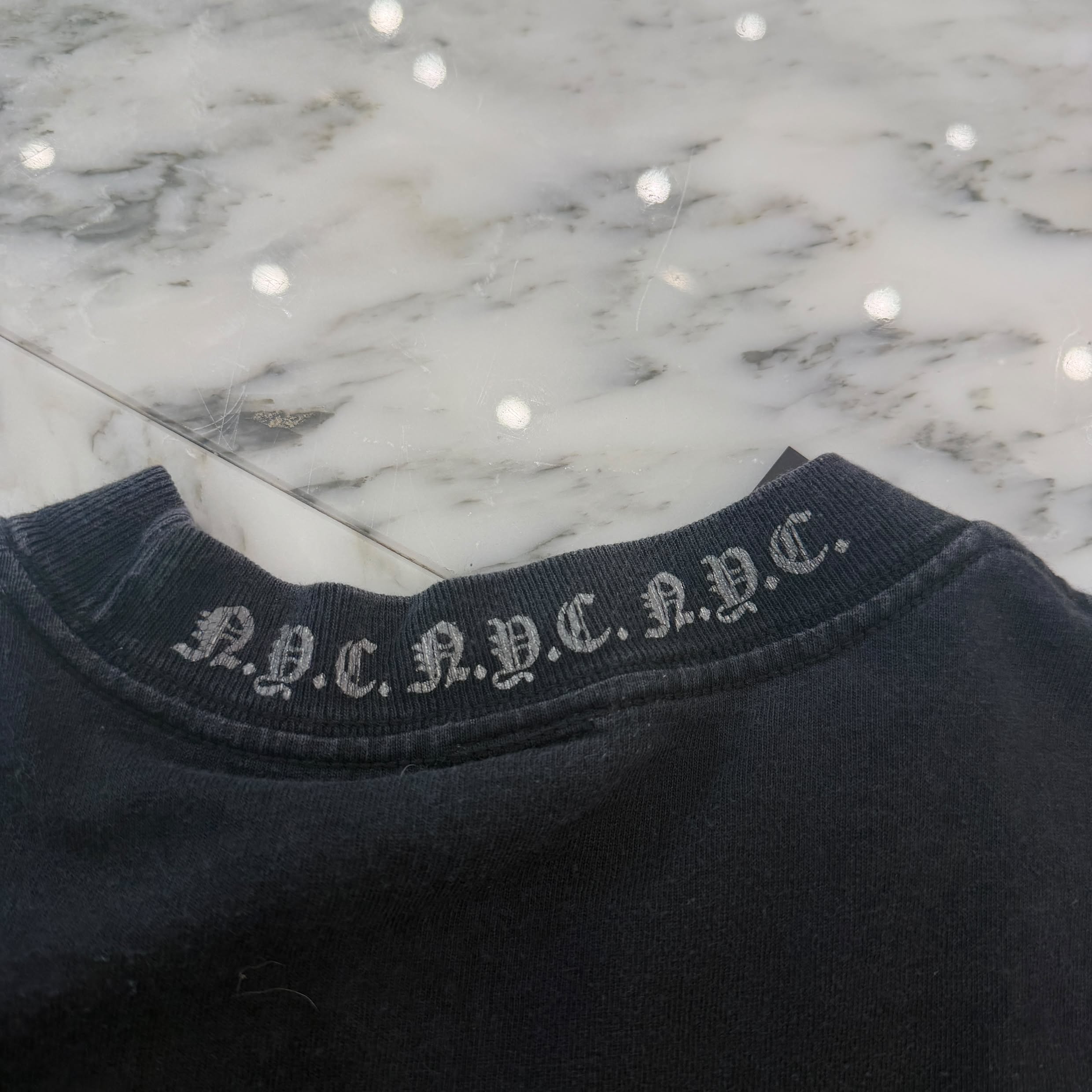 CHROME HEARTS NYC Neck Logo Side Print Tee Size M クロムハーツ NYCネックロゴ サイドプリント  Tシャツ サイズM