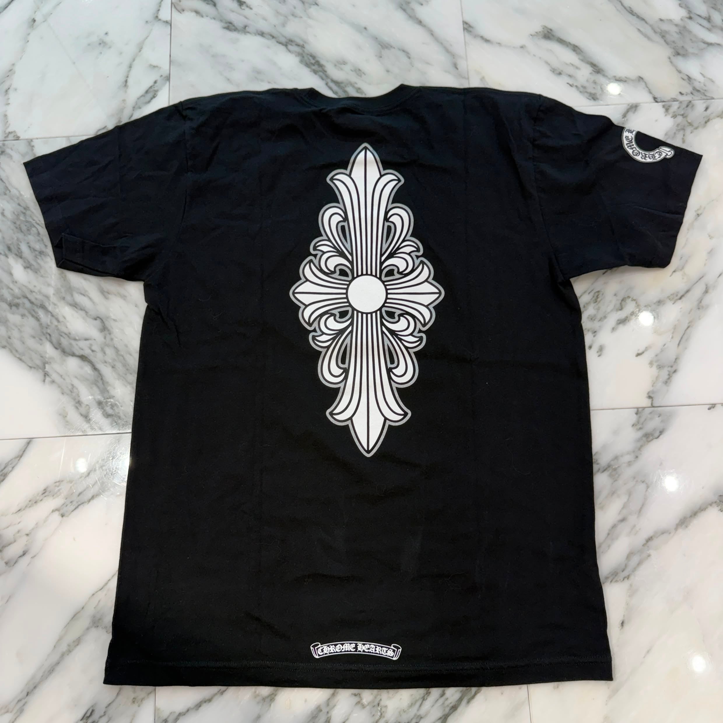 CHROME HEARTS Back Floral Cross Tee Size L クロムハーツ バック フローラルクロス Tシャツ サイズL