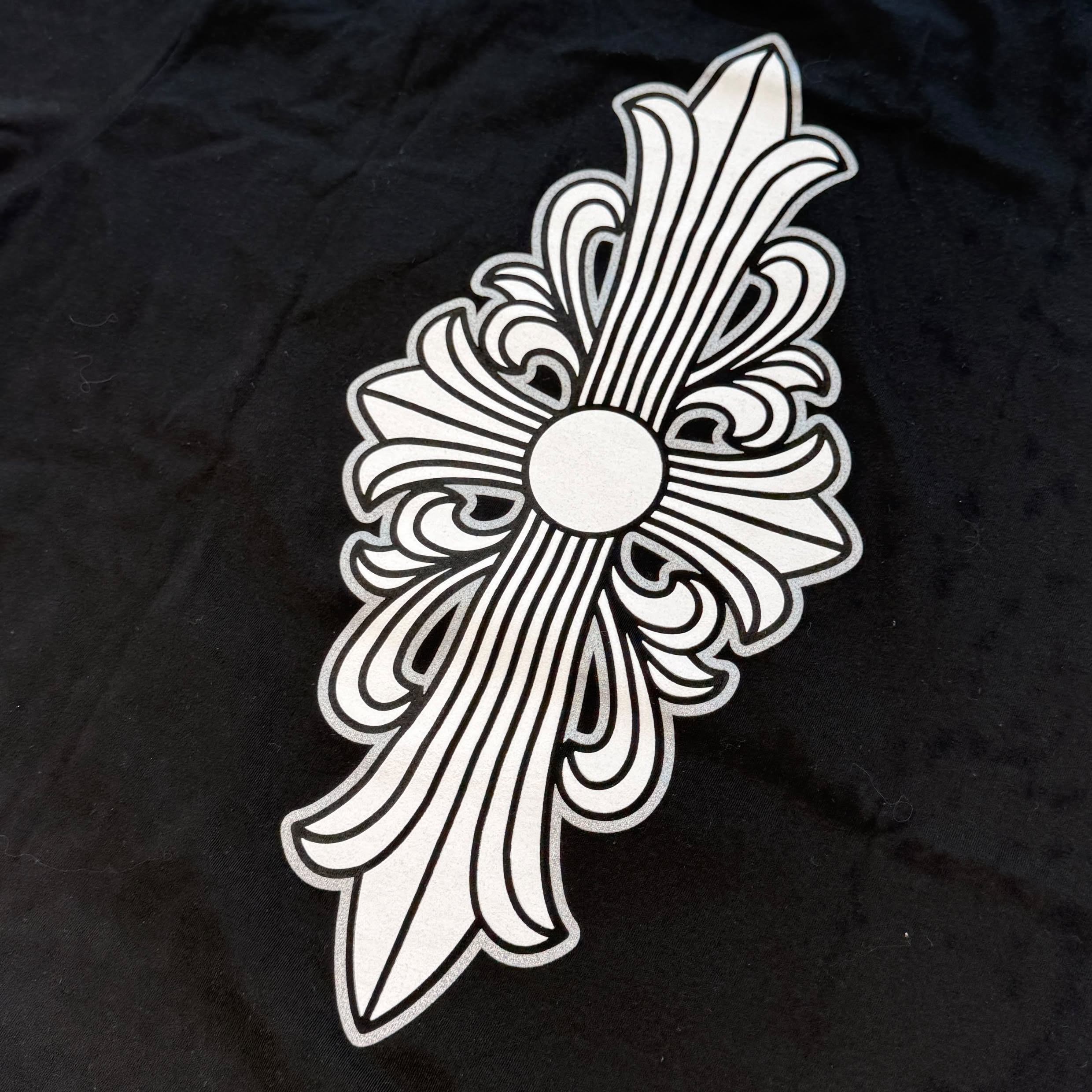 CHROME HEARTS Back Floral Cross Tee Size L クロムハーツ バック フローラルクロス Tシャツ サイズL