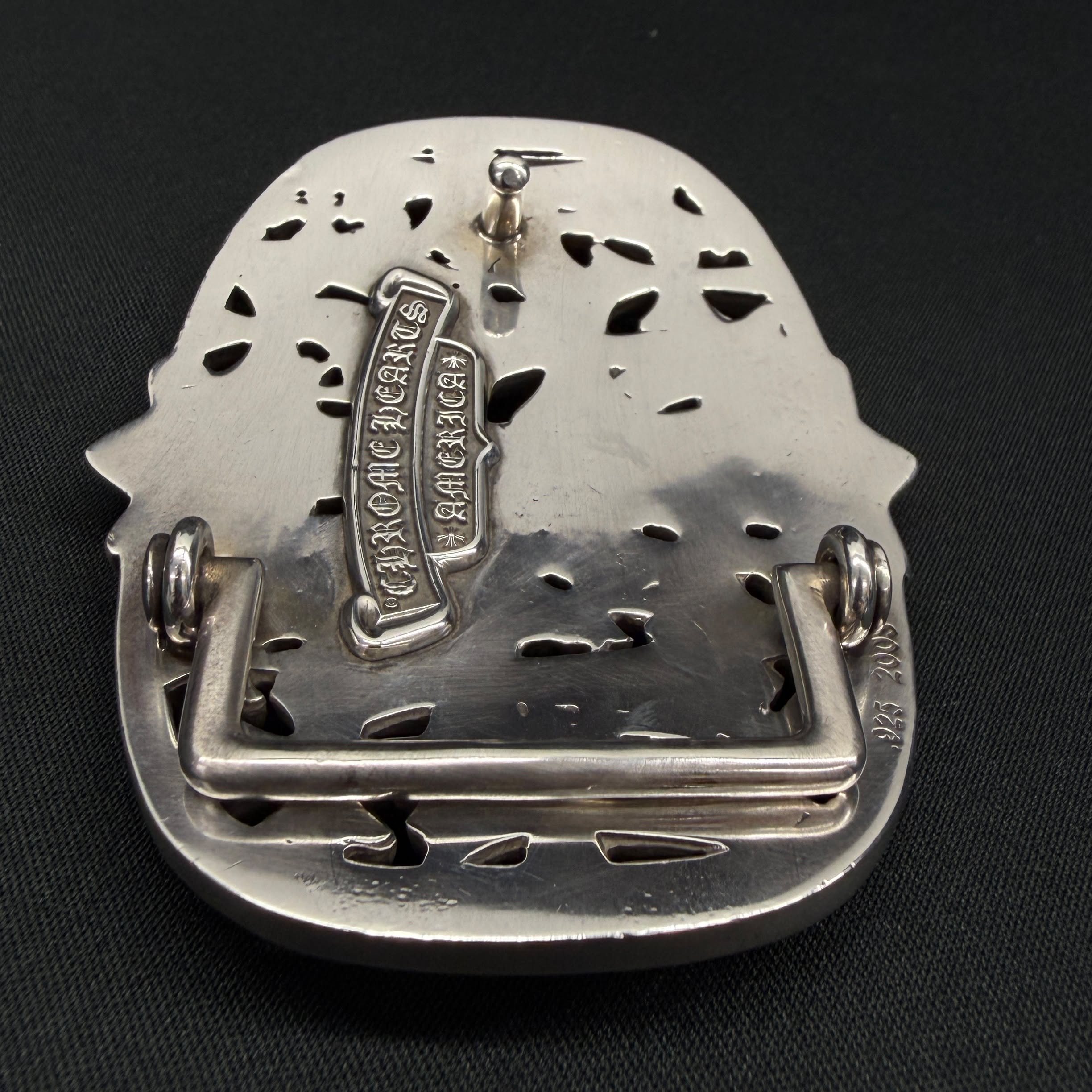 CHROME HEARTS 1.5 Cemetery Cross Silver Buckle クロムハーツ 1.5 セメタリークロス シルバー バックル