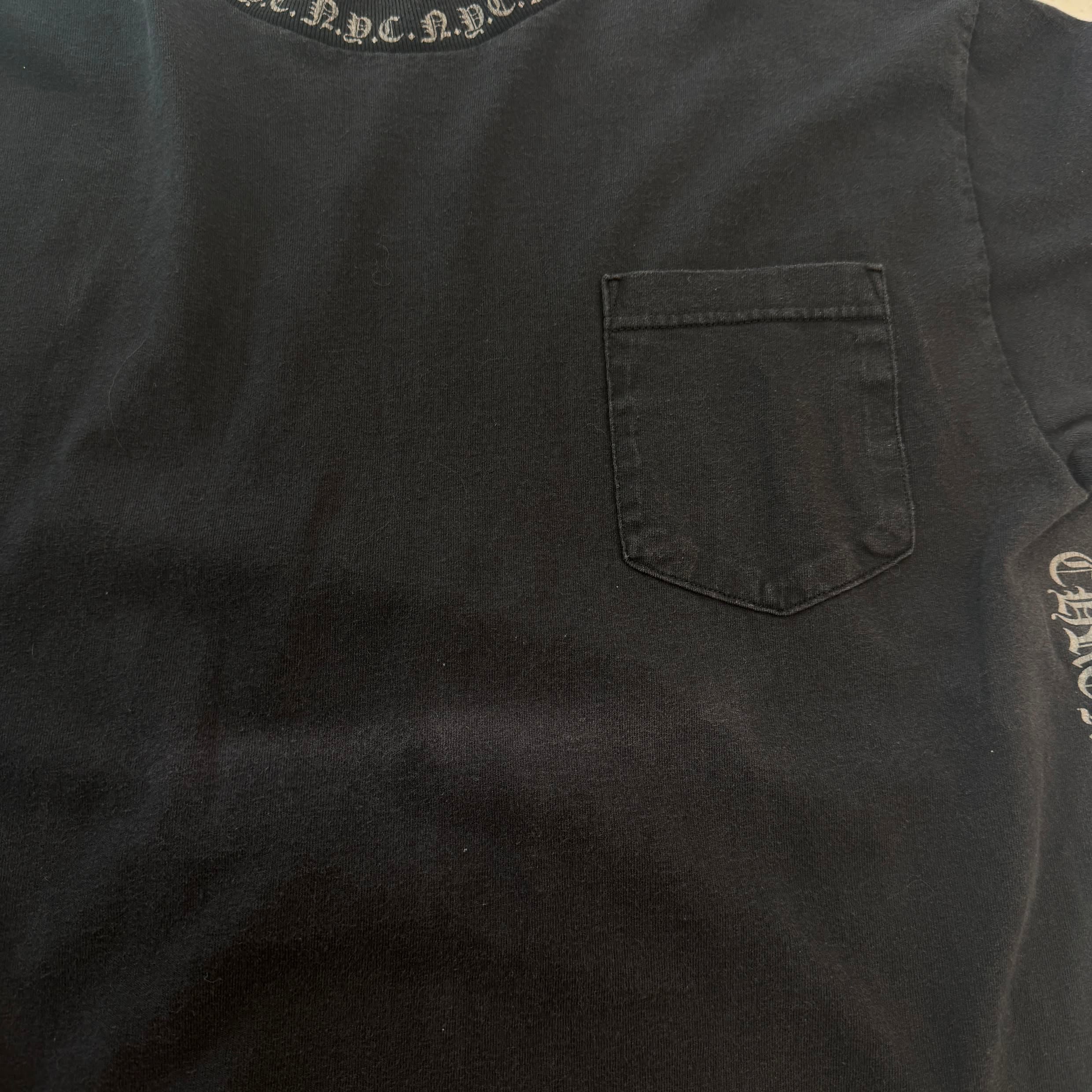 CHROME HEARTS NYC Neck Logo Side Print Tee Size M クロムハーツ NYCネックロゴ サイドプリント  Tシャツ サイズM