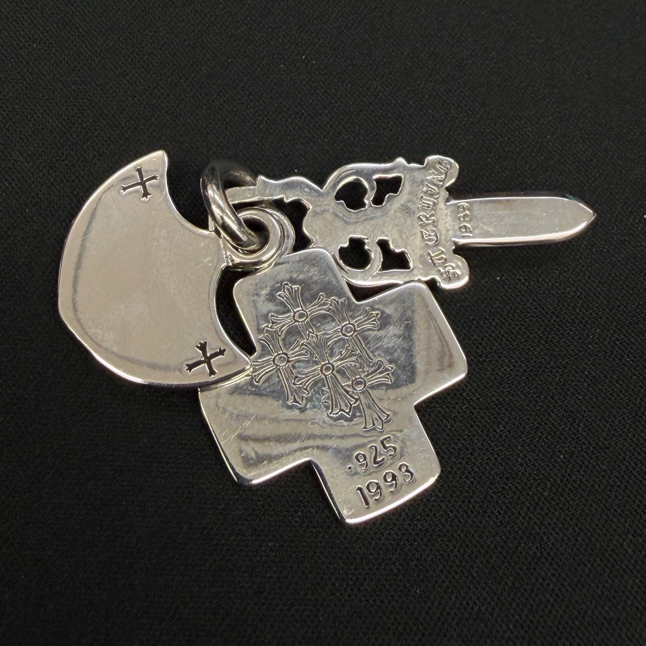 CHROME HEARTS 3 TRINKETS Charm Pendant Top ＆ Ball chain クロムハーツ 3 トリンケッツ チャーム ペンダントトップ＆ボールチェーン