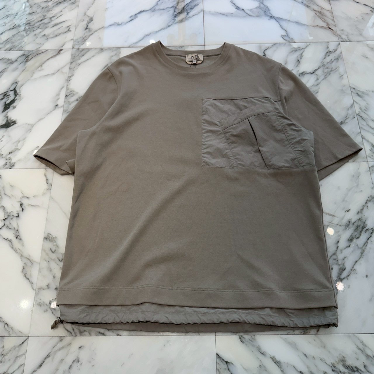 HERMES Layered Nylon Pocket Tee Size XXL エルメス レイヤード風 ナイロンポケット Tシャツ サイズXXL