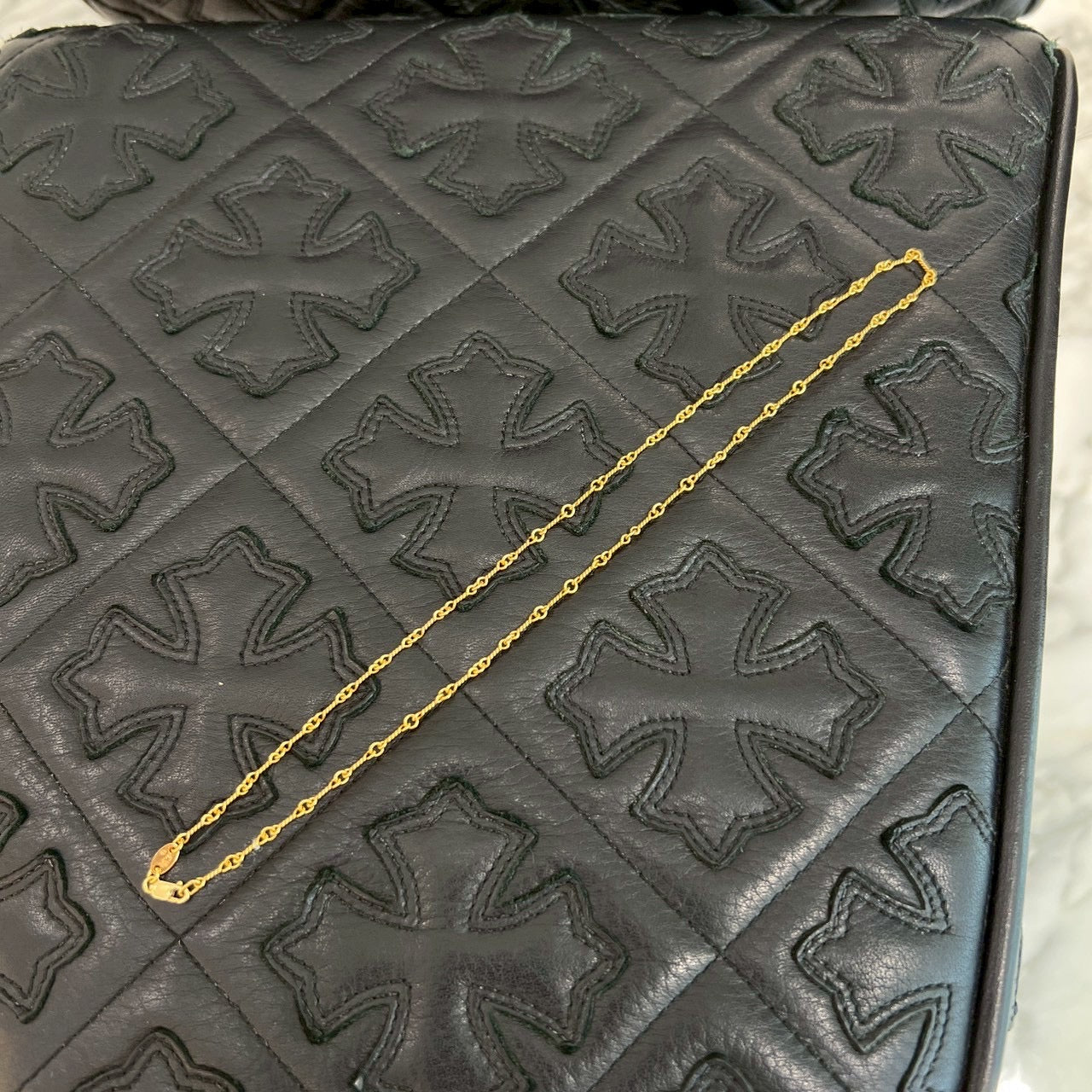 CHROME HEARTS 22K Twist Chain Necklace Size 18 Inch クロムハーツ 22K ツイストチェーン ネックレス サイズ 18インチ