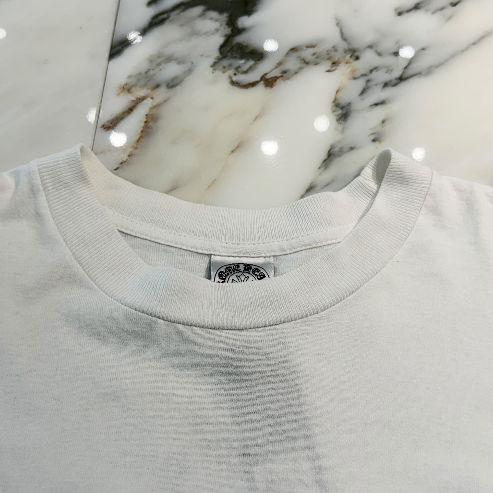 CHROME HEARTS Horseshoe on Floral Cross Snowflake Print Tee Size M クロムハーツ ホースシュー オン フローラルクロス スノーフレーク プリント Tシャツ サイズM