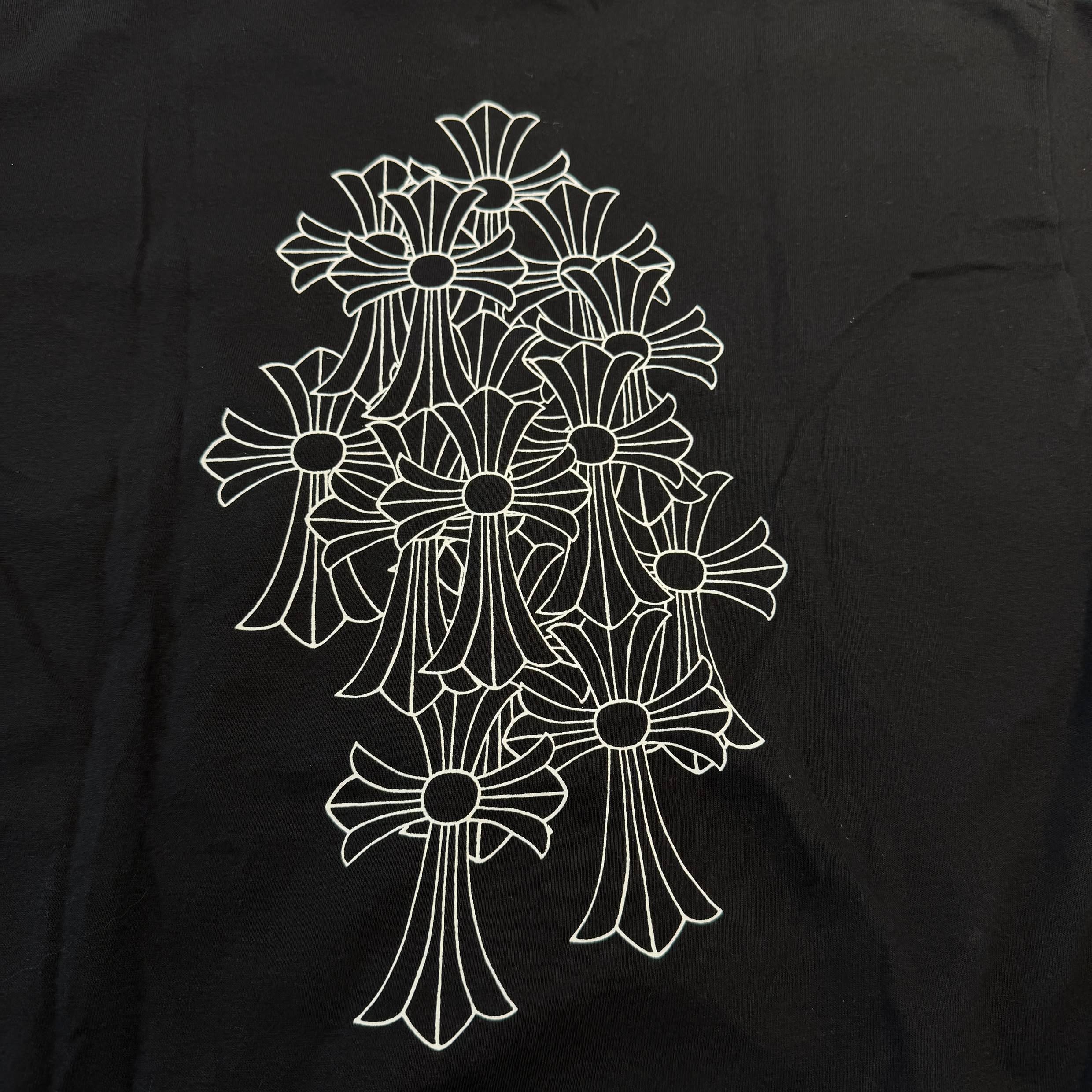 CHROME HEARTS Horseshoe Back Cemetery Cross Print Tee Size L クロムハーツ ホースシュー バックセメタリークロスプリント Tシャツ サイズL