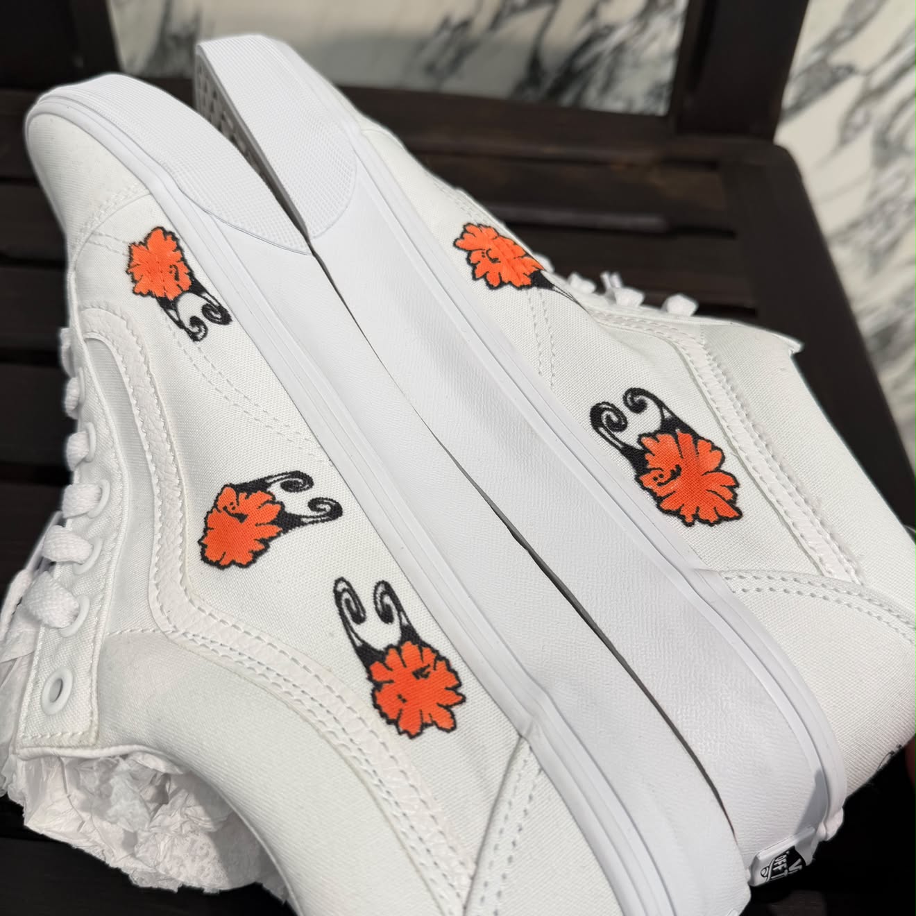 VANS ×  MATTY BOY Old School Hand Painted Custom Low Top Sneakers Size US12 (約30.0cm) バンズ ×マティボーイ オールド スクール ハンドペイントカスタム ローカットスニーカー サイズUS12 (約30.0cm)