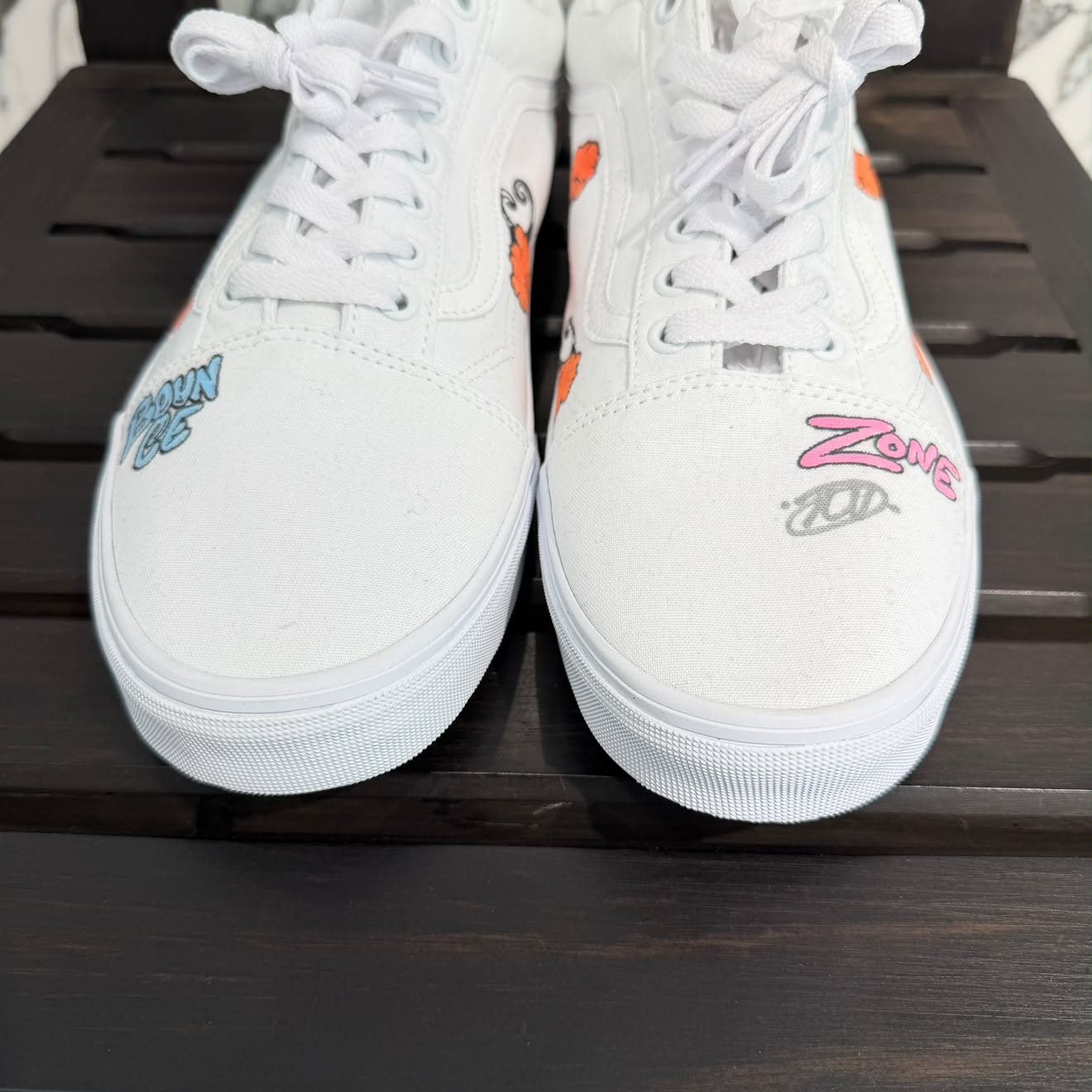 VANS ×  MATTY BOY Old School Hand Painted Custom Low Top Sneakers Size US12 (約30.0cm) バンズ ×マティボーイ オールド スクール ハンドペイントカスタム ローカットスニーカー サイズUS12 (約30.0cm)