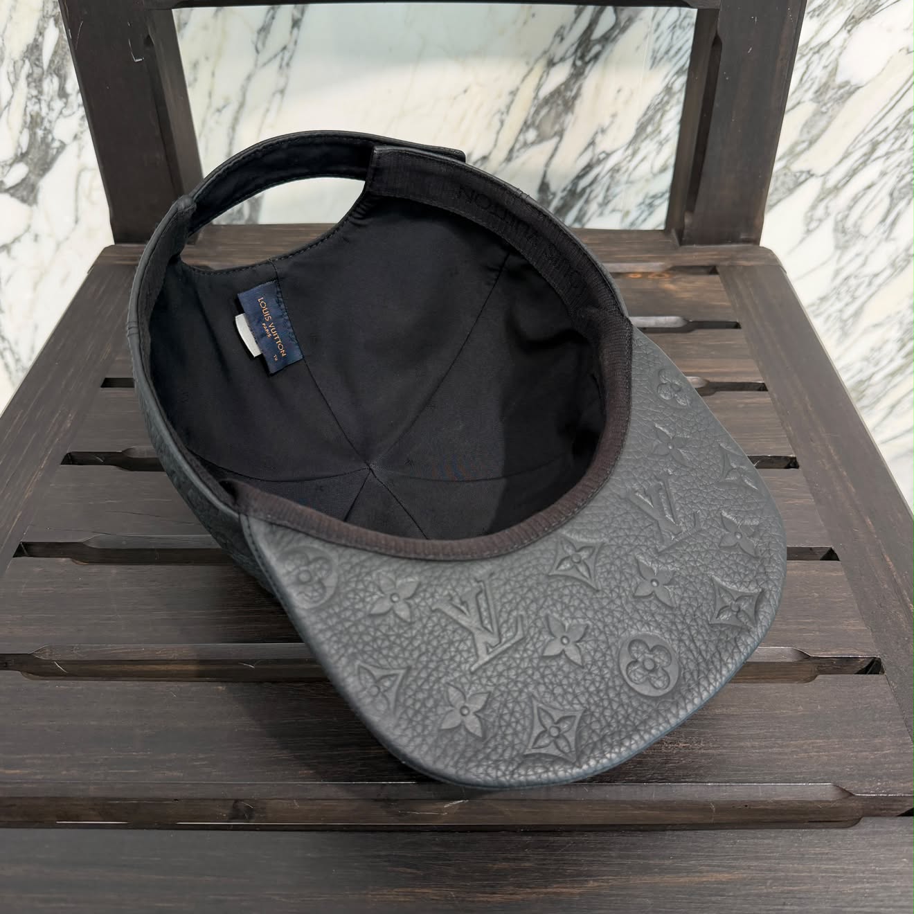 LOUIS VUITTON 2019SS Monogram Quill 1.0 Leather Cap MP2320 Size TU ルイヴィトン キャスケット・モノグラム クイル 1.0 レザーキャップ サイズTU