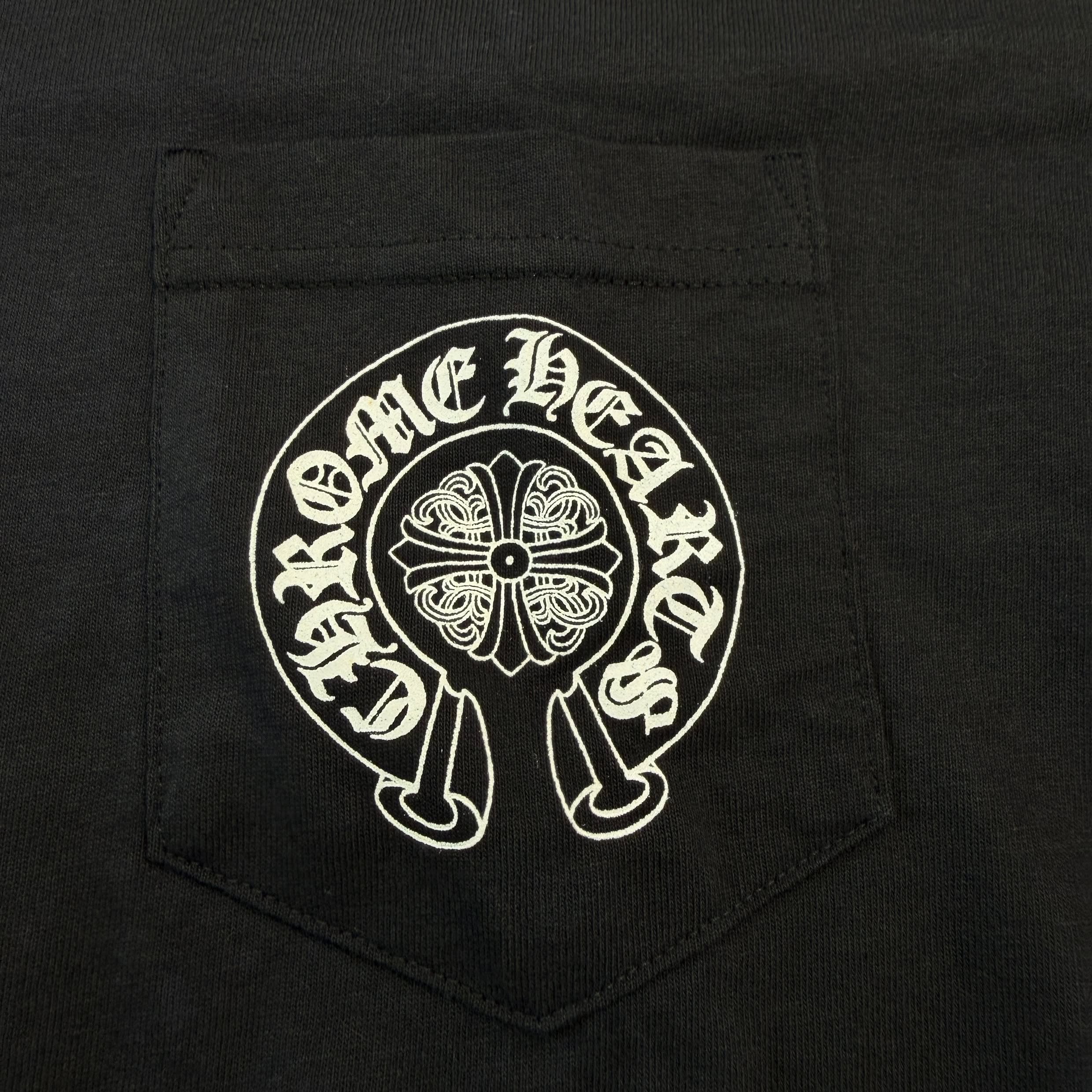 CHROME HEARTS Horseshoe Back Cemetery Cross Print Tee Size L クロムハーツ ホースシュー バックセメタリークロスプリント Tシャツ サイズL