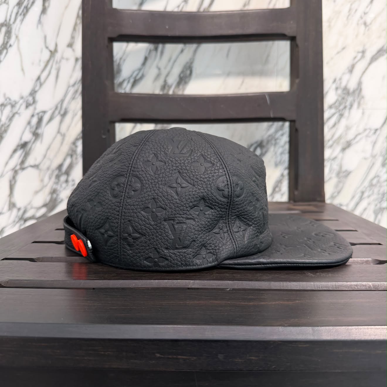 LOUIS VUITTON 2019SS Monogram Quill 1.0 Leather Cap MP2320 Size TU ルイヴィトン キャスケット・モノグラム クイル 1.0 レザーキャップ サイズTU