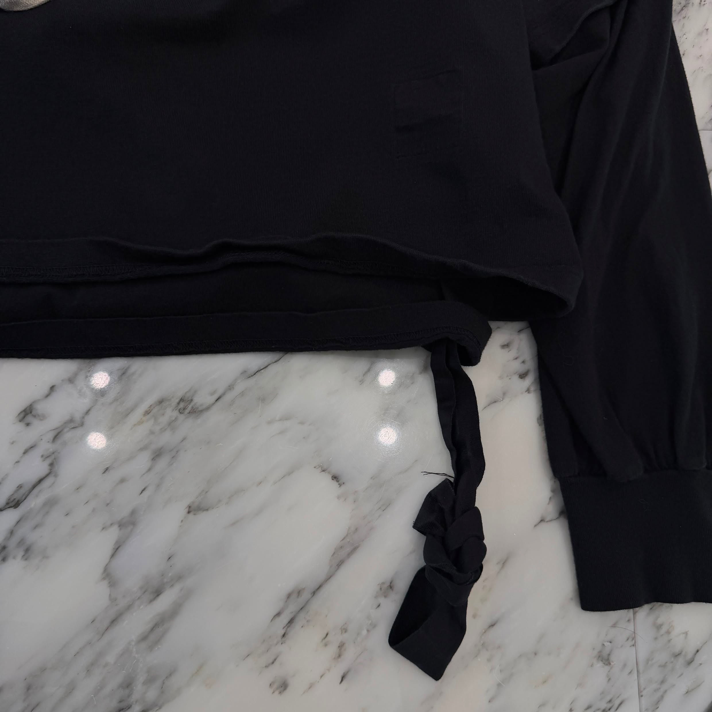 Rick Owens DRKSHDW 2023SS Docking Layered Pullover Hoodie DU01C6281-RIGRN Size S リックオウエンス ダークシャドウ ドッキング レイヤード プルオーバー フーディ サイズS