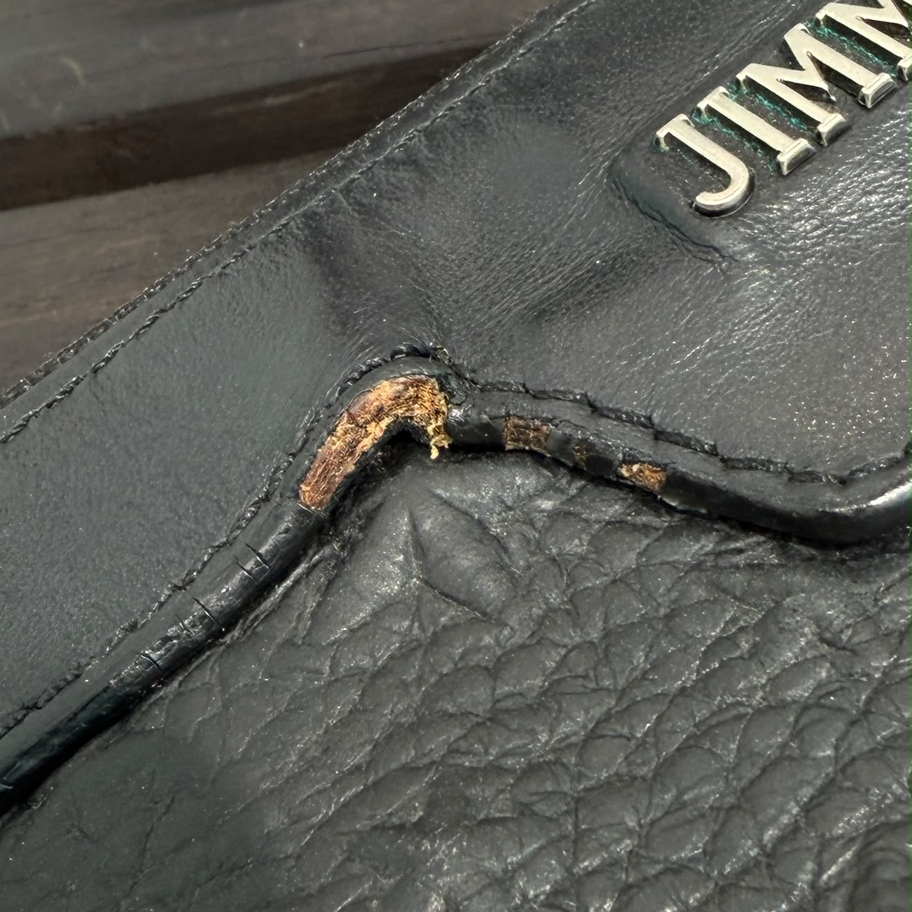 JIMMY CHOO Derek Star Embossed Studded Leather Clutch Bag ジミーチュウ デレク スターエンボス スタッズ レザー クラッチバッグ