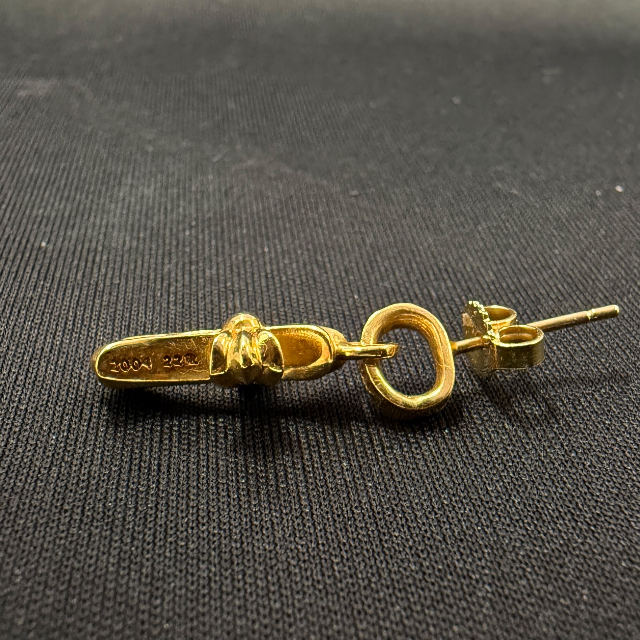 CHROME HEARTS 22K BABY FAT CROSS Earring Pave Diamond クロムハーツ 22K ベイビーファットクロス ピアス パヴェダイヤモンド