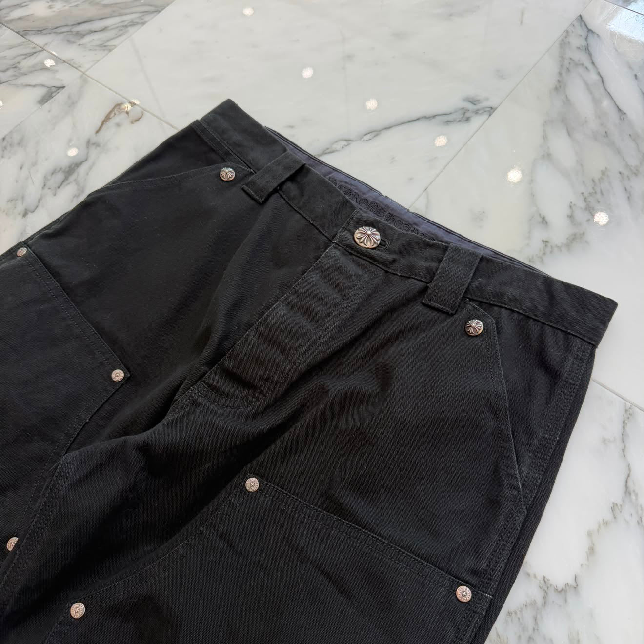 CHROME HEARTS Carpenter Cross Ball Button Denim Pants Size 32 クロムハーツ カーペンター クロスボールボタン デニムパンツ サイズ32