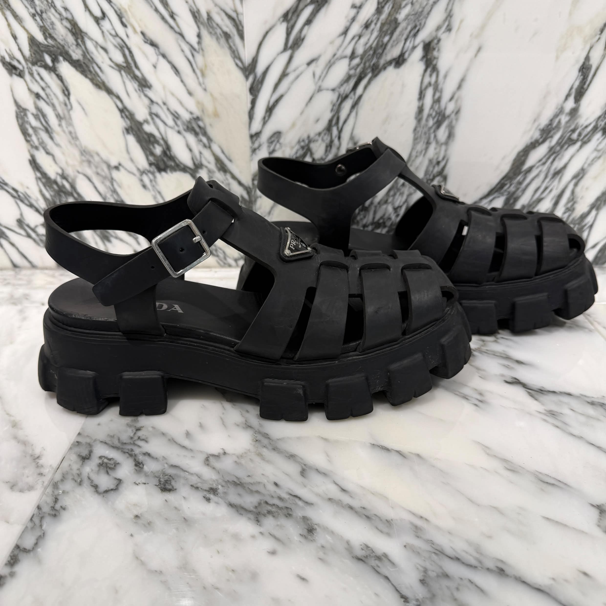 PRADA 2022SS Monolith Rubber Sandals 2X3083_3LKK_F0002 Size 9(約28.0cm) プラダ モノリス ラバーサンダル サイズ9(約28.0cm)