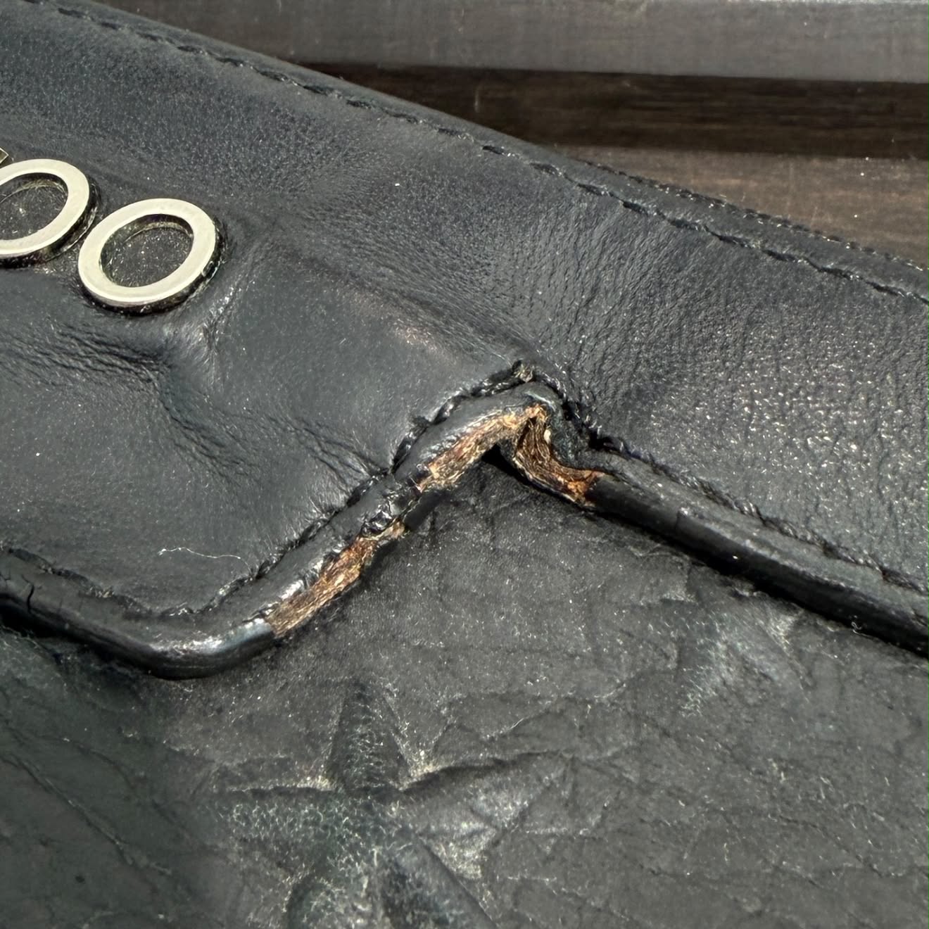 JIMMY CHOO Derek Star Embossed Studded Leather Clutch Bag ジミーチュウ デレク スターエンボス スタッズ レザー クラッチバッグ