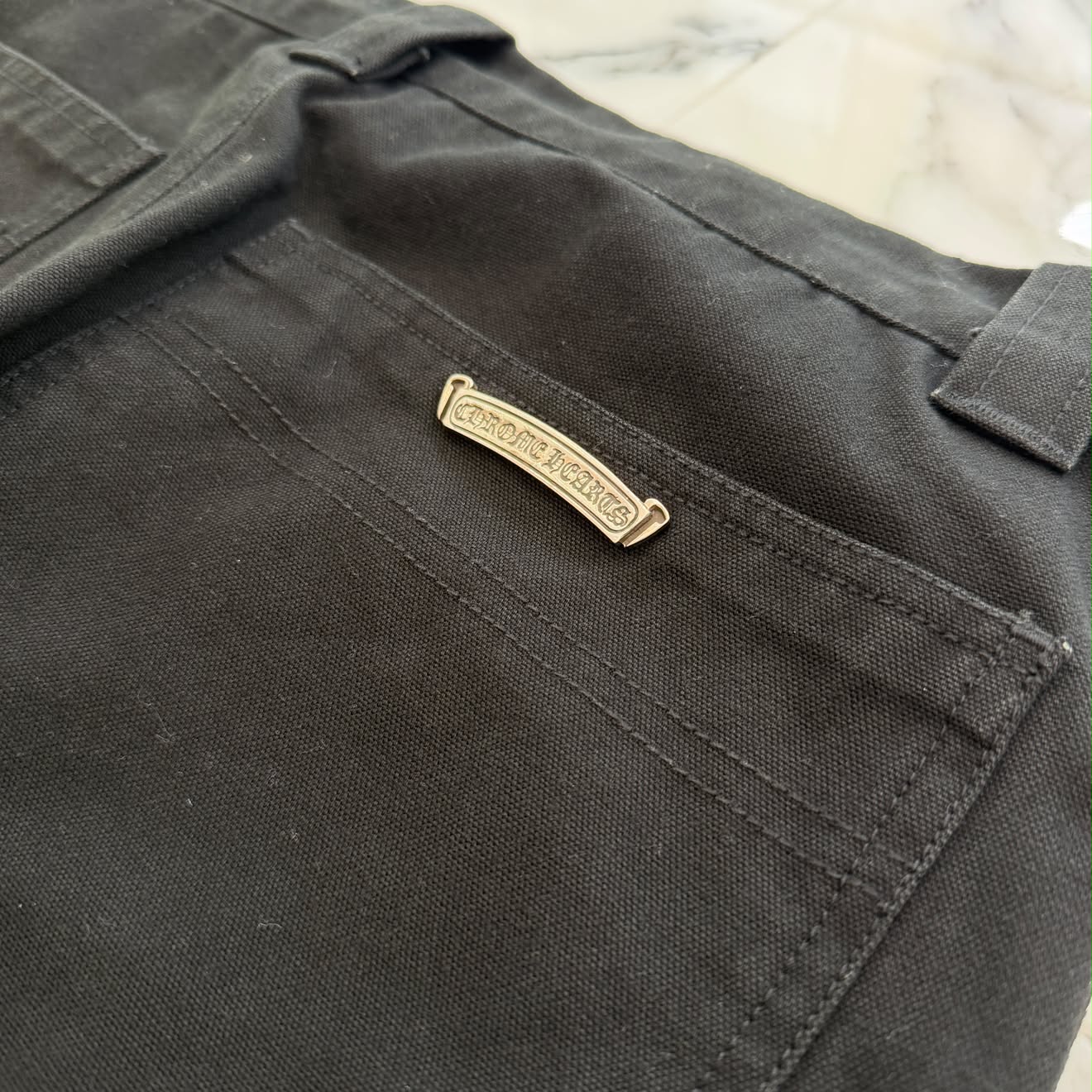 CHROME HEARTS Carpenter Cross Ball Button Denim Pants Size 32 クロムハーツ カーペンター クロスボールボタン デニムパンツ サイズ32