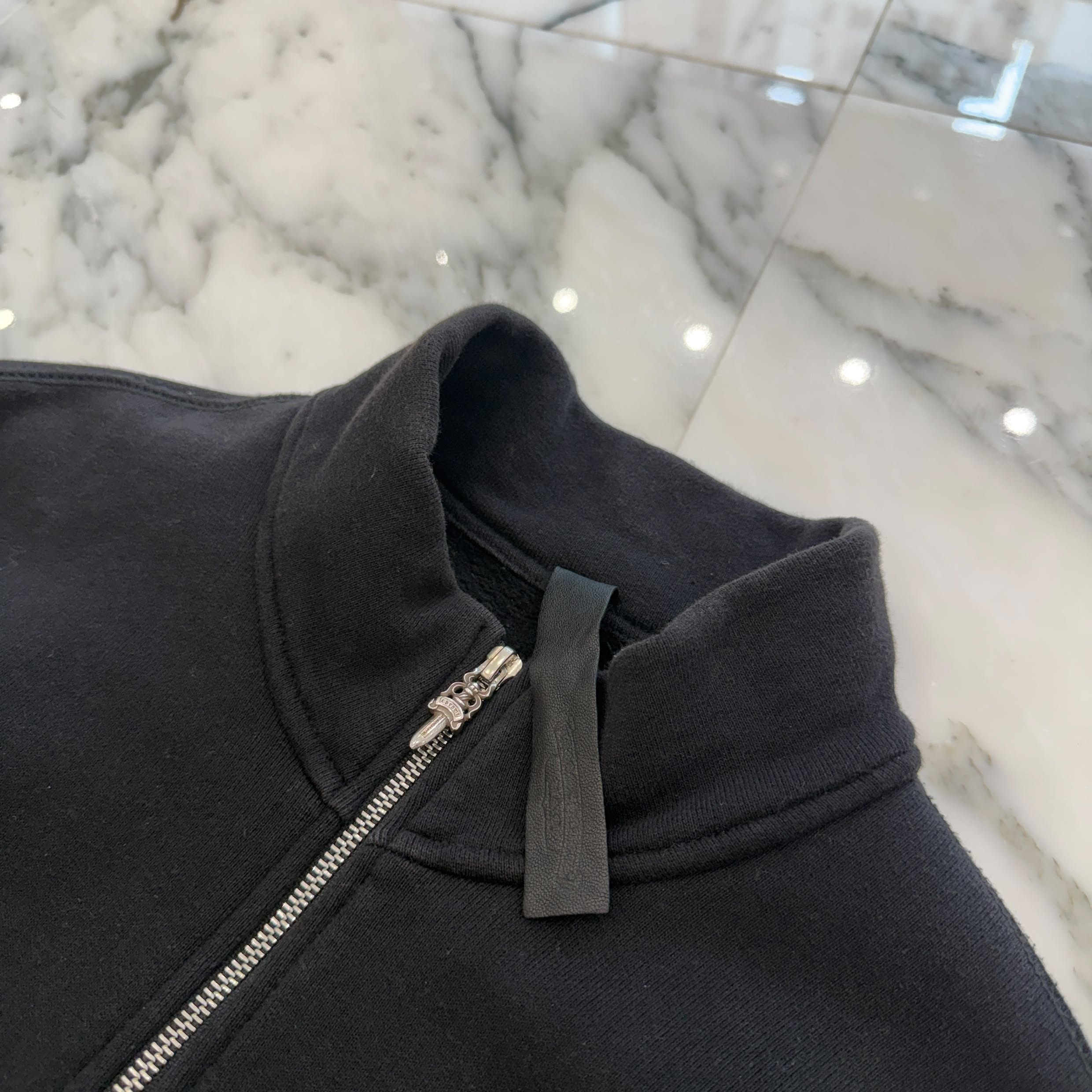 CHROME HEARTS Y NOT SLO RIDE Half Zip Sweat Shirt Size S クロムハーツ ワイノット スローライド ハーフジップ スウェットシャツ サイズS