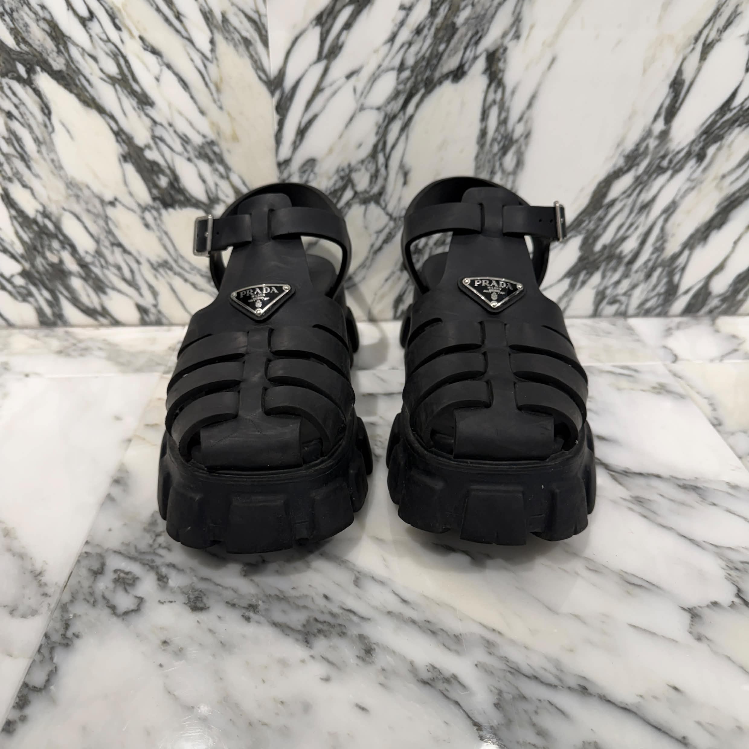 PRADA 2022SS Monolith Rubber Sandals 2X3083_3LKK_F0002 Size 9(約28.0cm) プラダ モノリス ラバーサンダル サイズ9(約28.0cm)