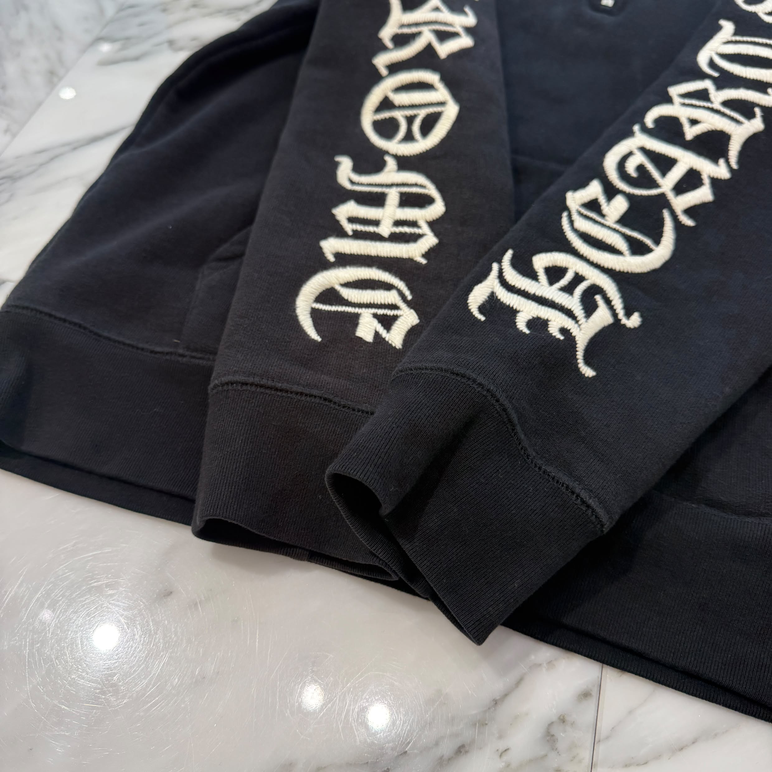 CHROME HEARTS Y NOT SLO RIDE Half Zip Sweat Shirt Size S クロムハーツ ワイノット スローライド ハーフジップ スウェットシャツ サイズS