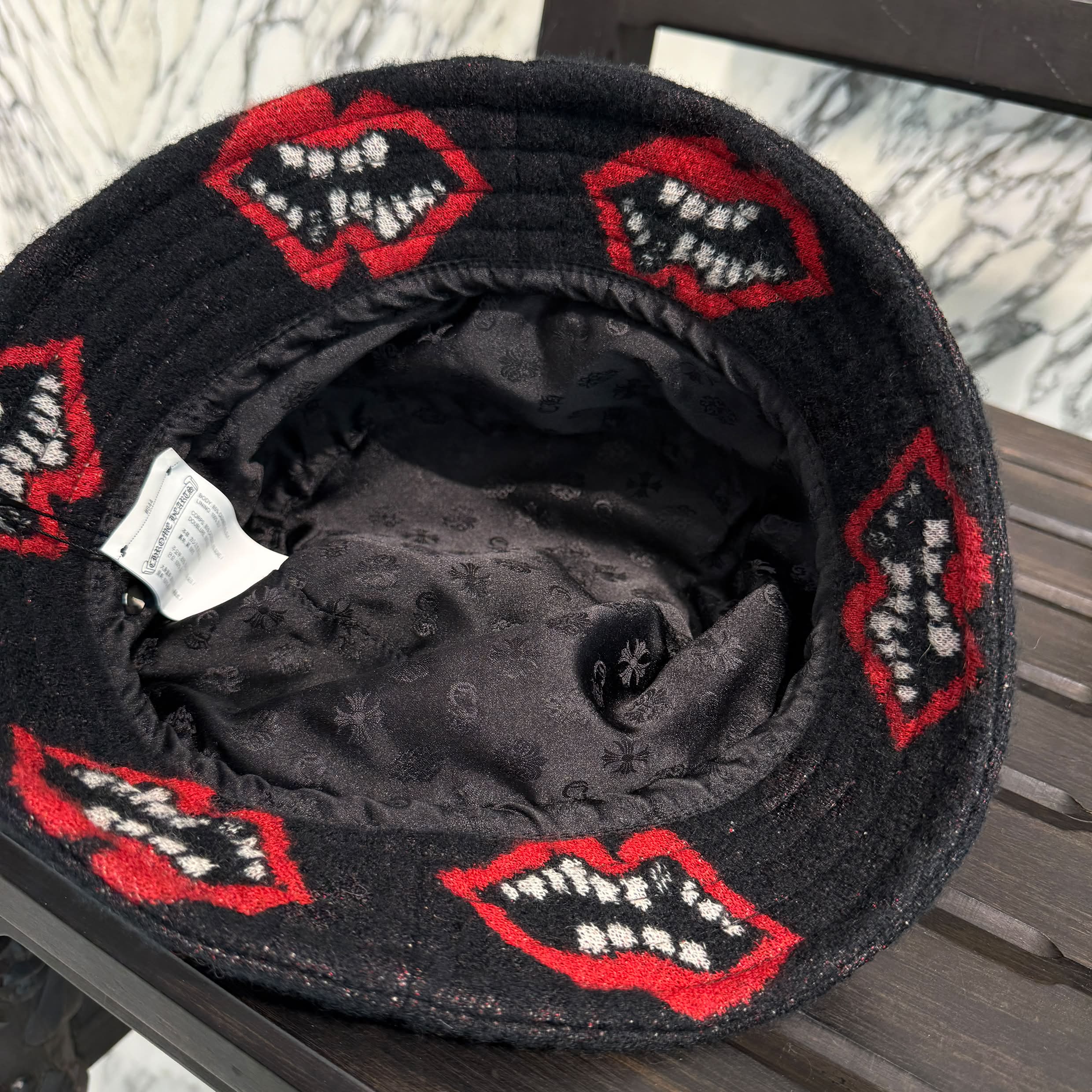 CHROME HEARTS × MATTY BOY Chomper Cashmere Bucket Hat Size M (58.5cm) クロムハーツ × マッティボーイ チョンパー カシミヤ バケットハット サイズM (58.5cm)