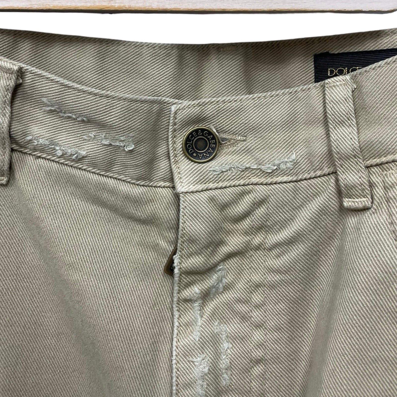 DOLCE＆GABBANA Distressed Loose Fit Denim Pants GWVNXD G8EW3 Size 48