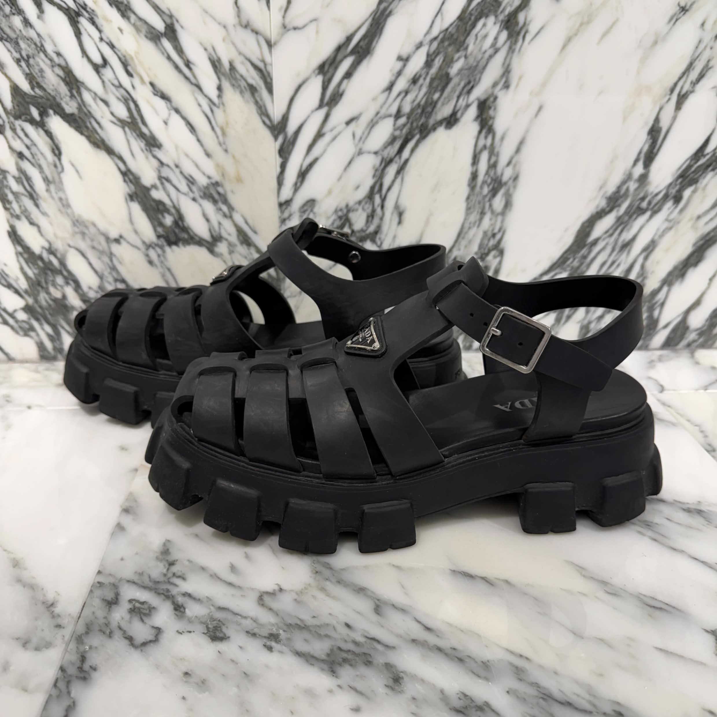 PRADA 2022SS Monolith Rubber Sandals 2X3083_3LKK_F0002 Size 9(約28.0cm) プラダ モノリス ラバーサンダル サイズ9(約28.0cm)