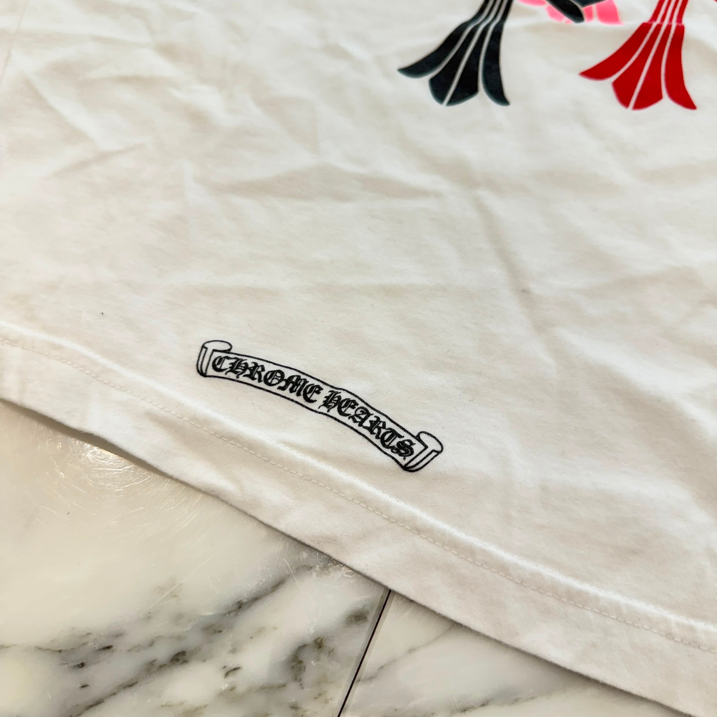 CHROME HEARTS 2021SS MLTCOL CEM CRS Tee Size L クロムハーツ マルチカラー セメタリークロス Tシャツ サイズL