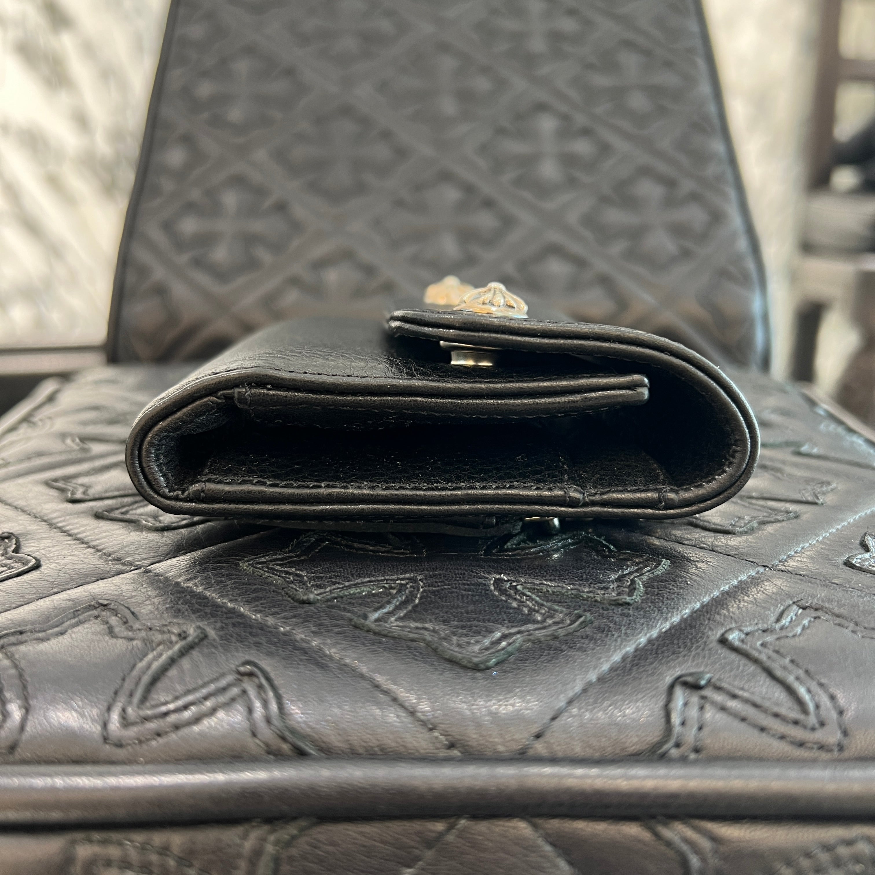 CHROME HEARTS Wave Mini Cross Ball Wallet クロムハーツ ウェーブ ミニ クロスボール ウォレット