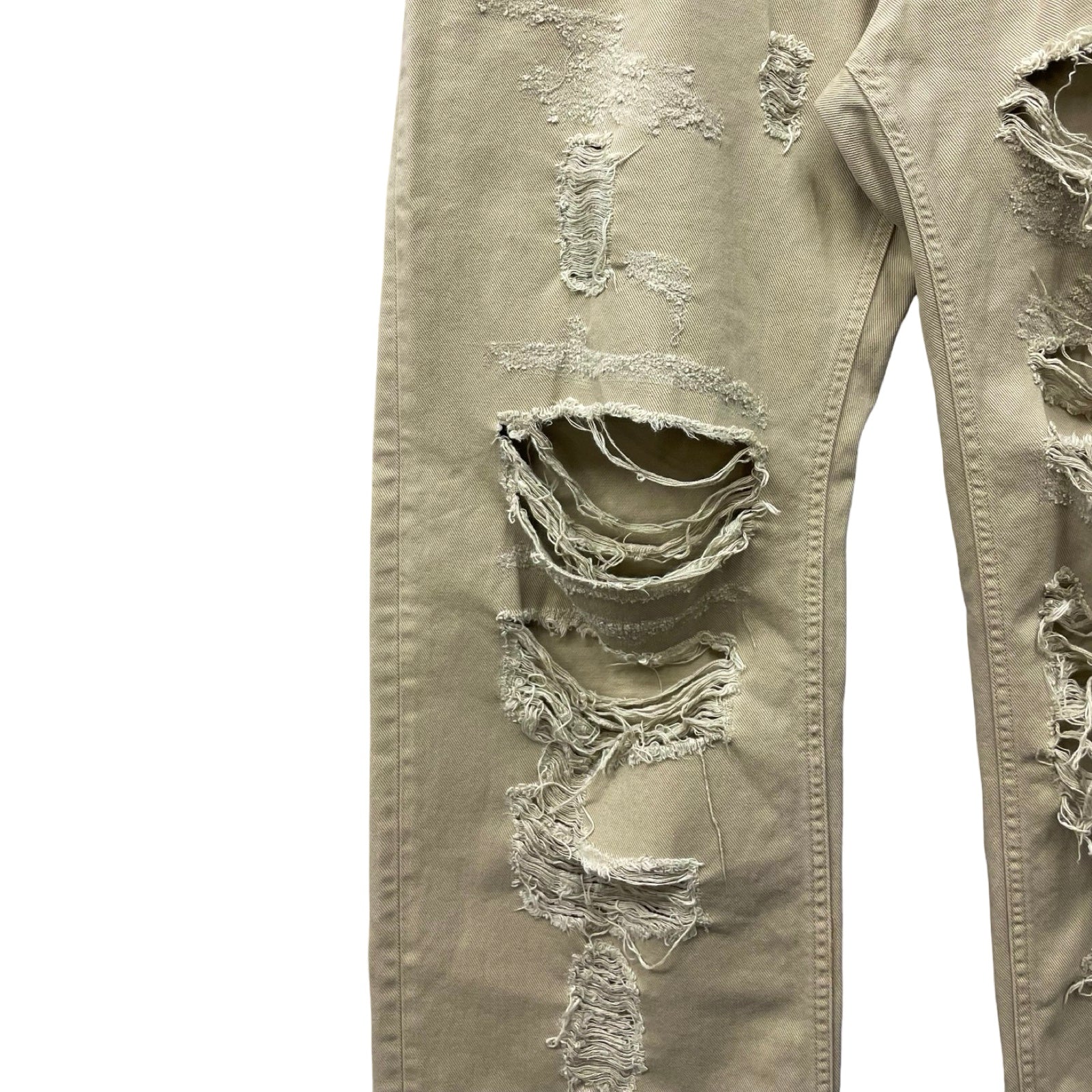 DOLCE＆GABBANA Distressed Loose Fit Denim Pants GWVNXD G8EW3 Size 48