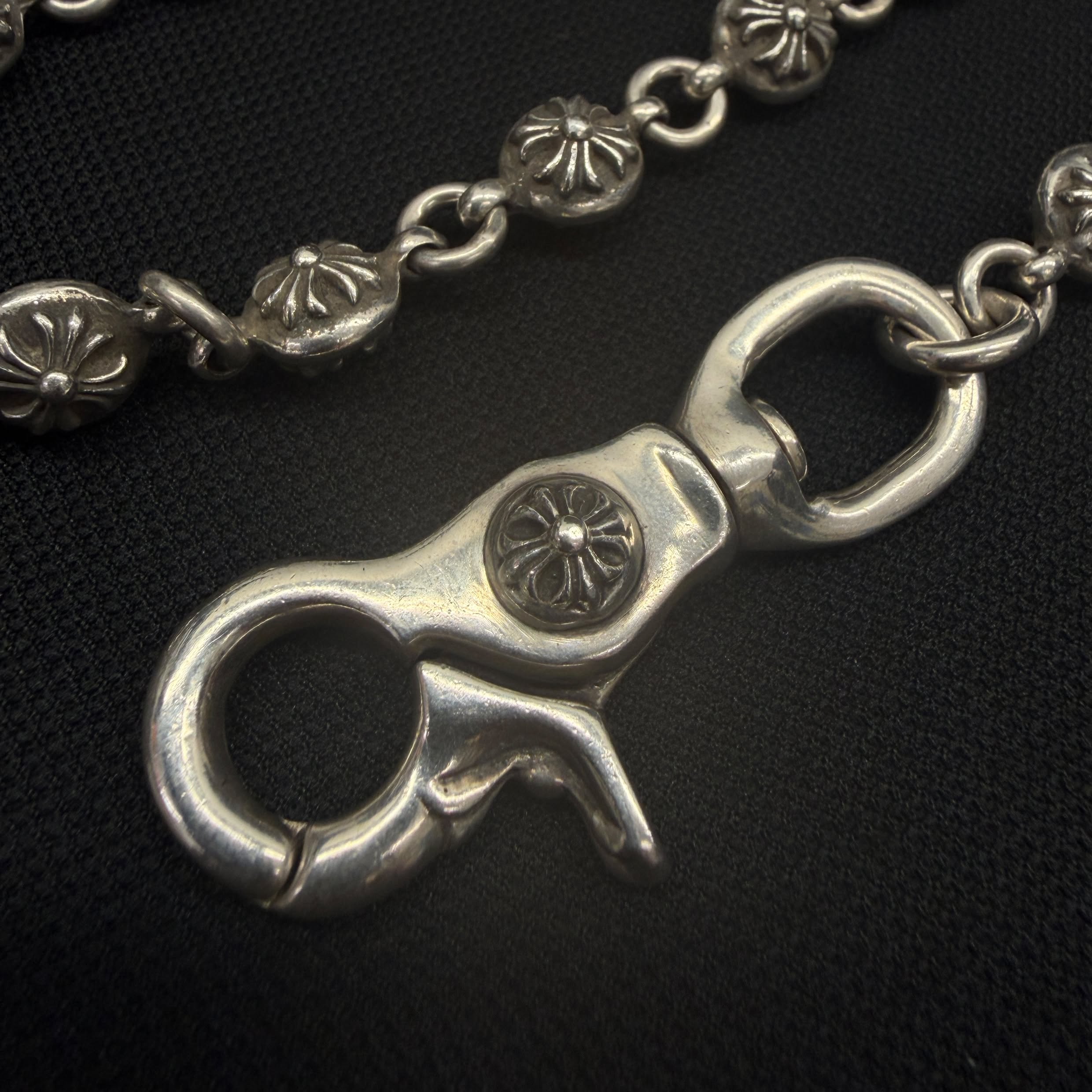 CHROME HEARTS 2CLIP Cross Ball Wallet Chain クロムハーツ 2クリップ クロスボール ウォレットチェーン