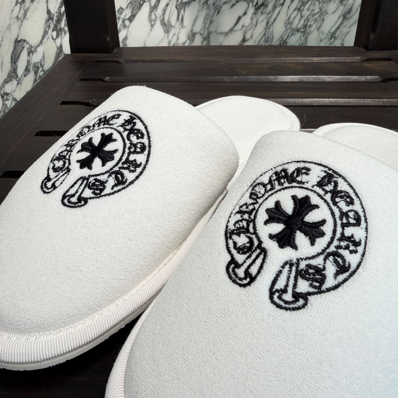 CHROME HEARTS Horseshoe Hotel Slippers Sandals Size XS (約23.0cm～23.5cm) クロムハーツ ホースシュー ホテルスリッパ サイズXS (約23.0cm～23.5cm)