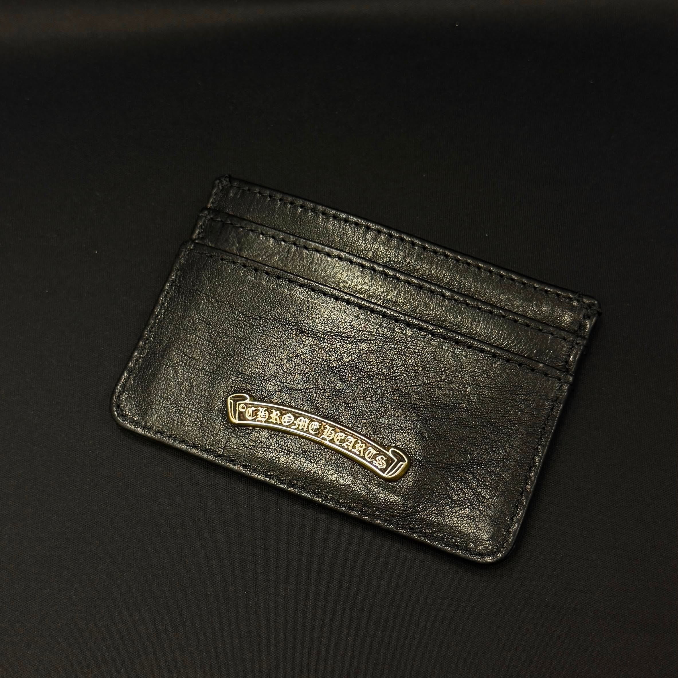 CHROME HEARTS Scroll Double Side Leather Card Case クロムハーツ スクロール ダブルサイド レザーカードケース