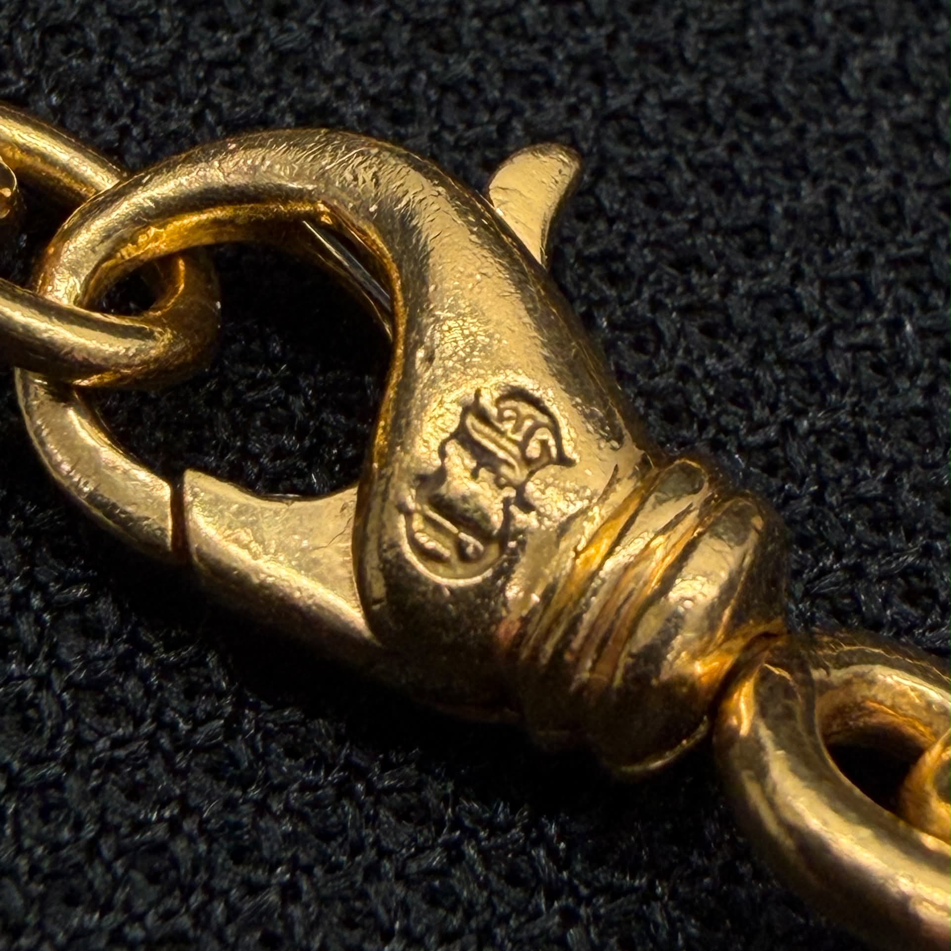 CHROME HEARTS 22K Extra Mini Fancy Necklace Chain 20 Inch クロムハーツ 22K エクストラ ミニ ファンシー ネックレスチェーン 20インチ
